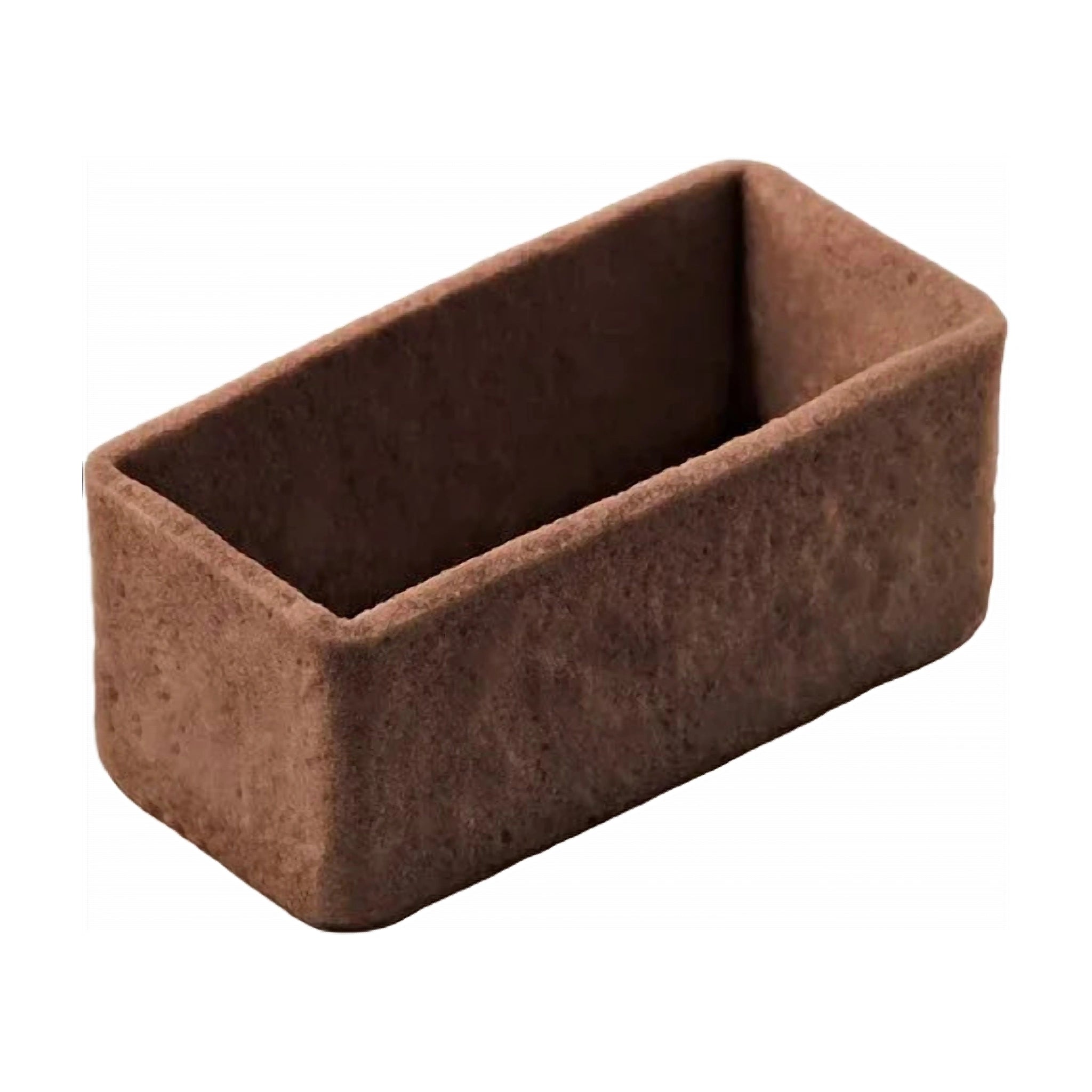 Masdeu Straight-Edge Mini Tartlet, Rectangle Cocoa 55 mm,144pcs
