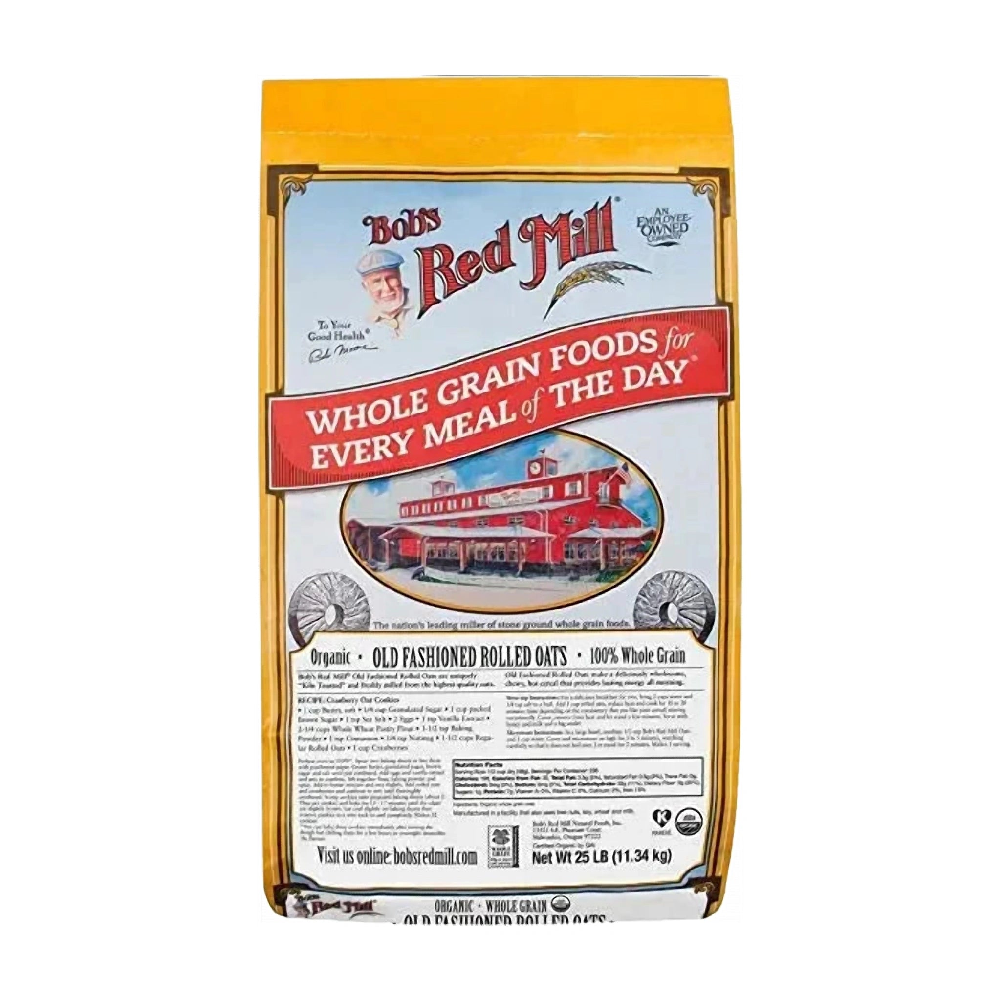 Bob's Red Mill Organic Old Fashioned Rolled Oats, Whole Grain, Non-GMO