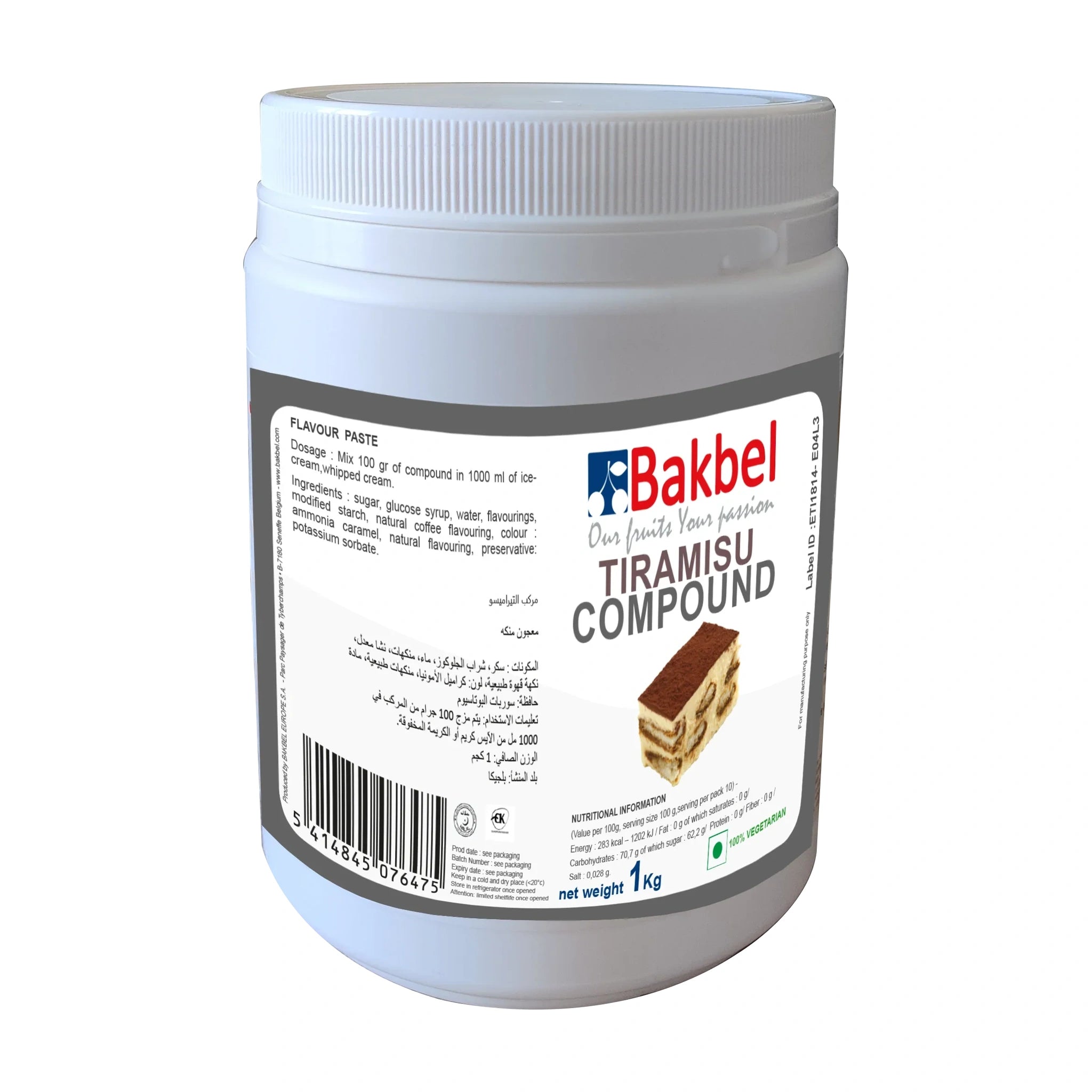 Bakbel Compound Tiramisu 1Kg
