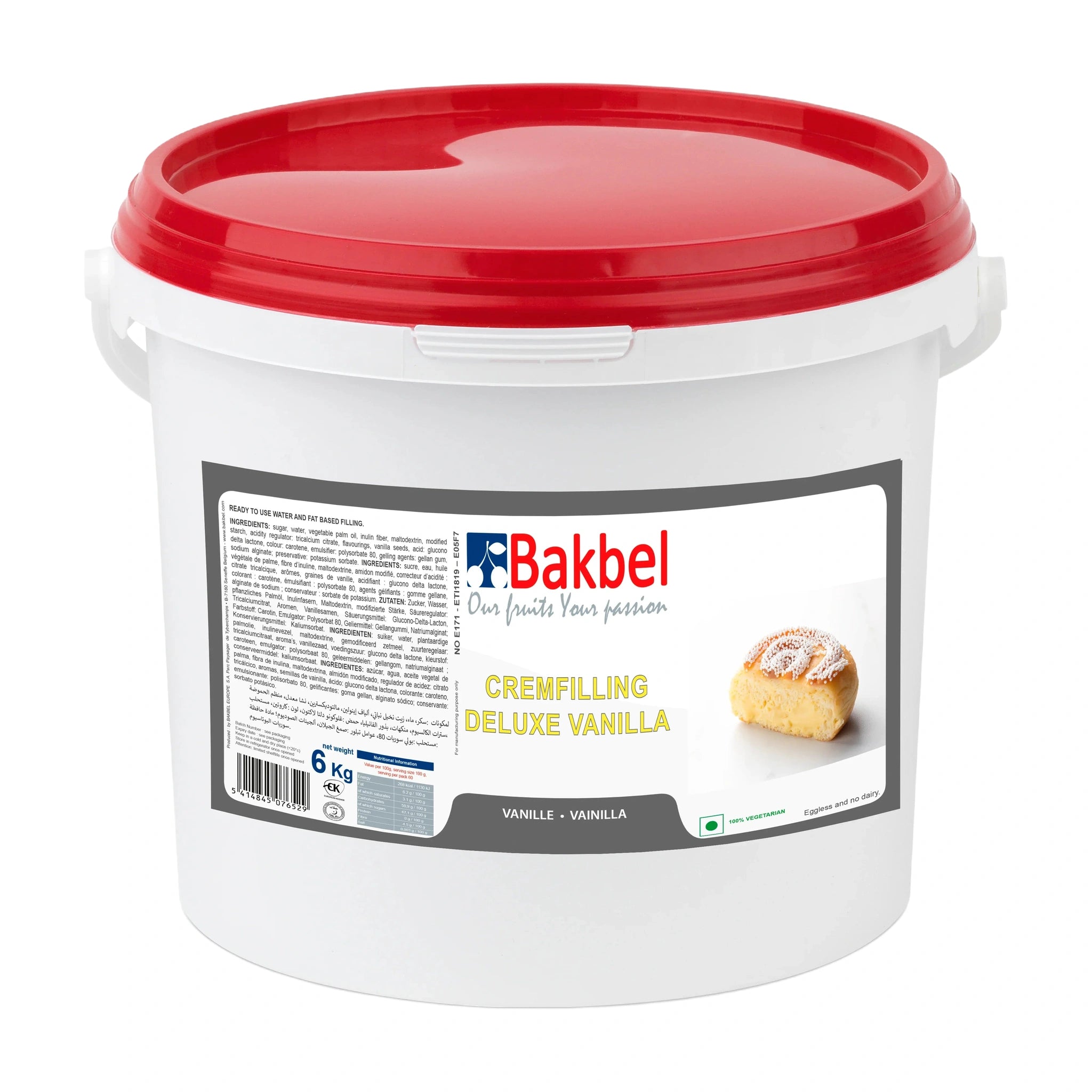 Bakbel Cremfilling Deluxe Vanilla 6Kg