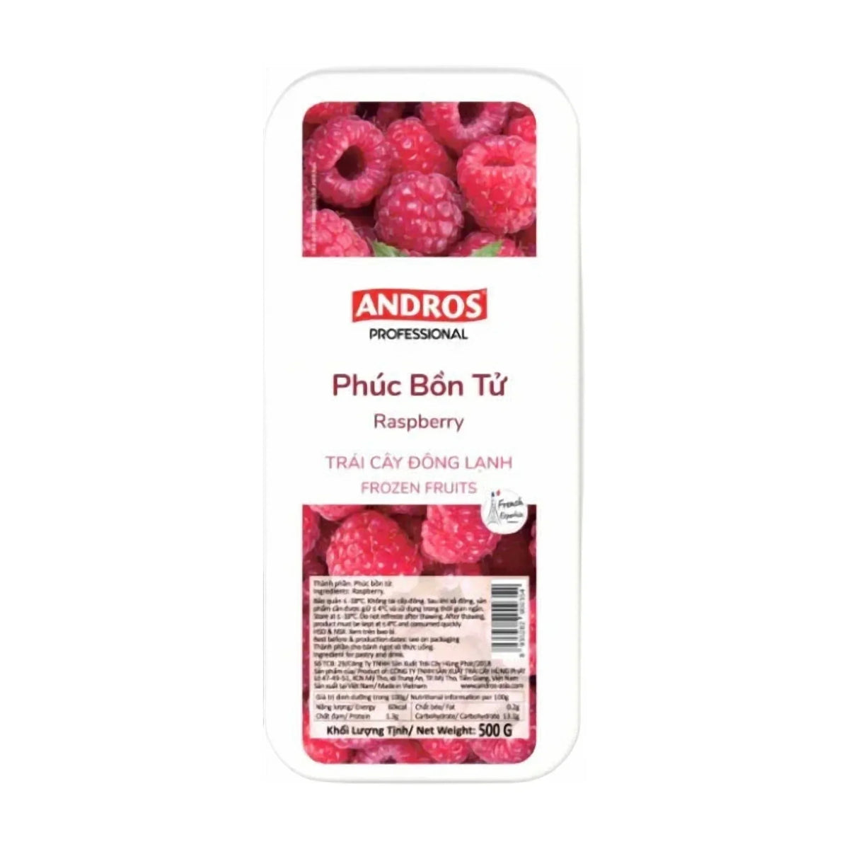 Andros Chef Frozen Raspberries - 2.5Kg