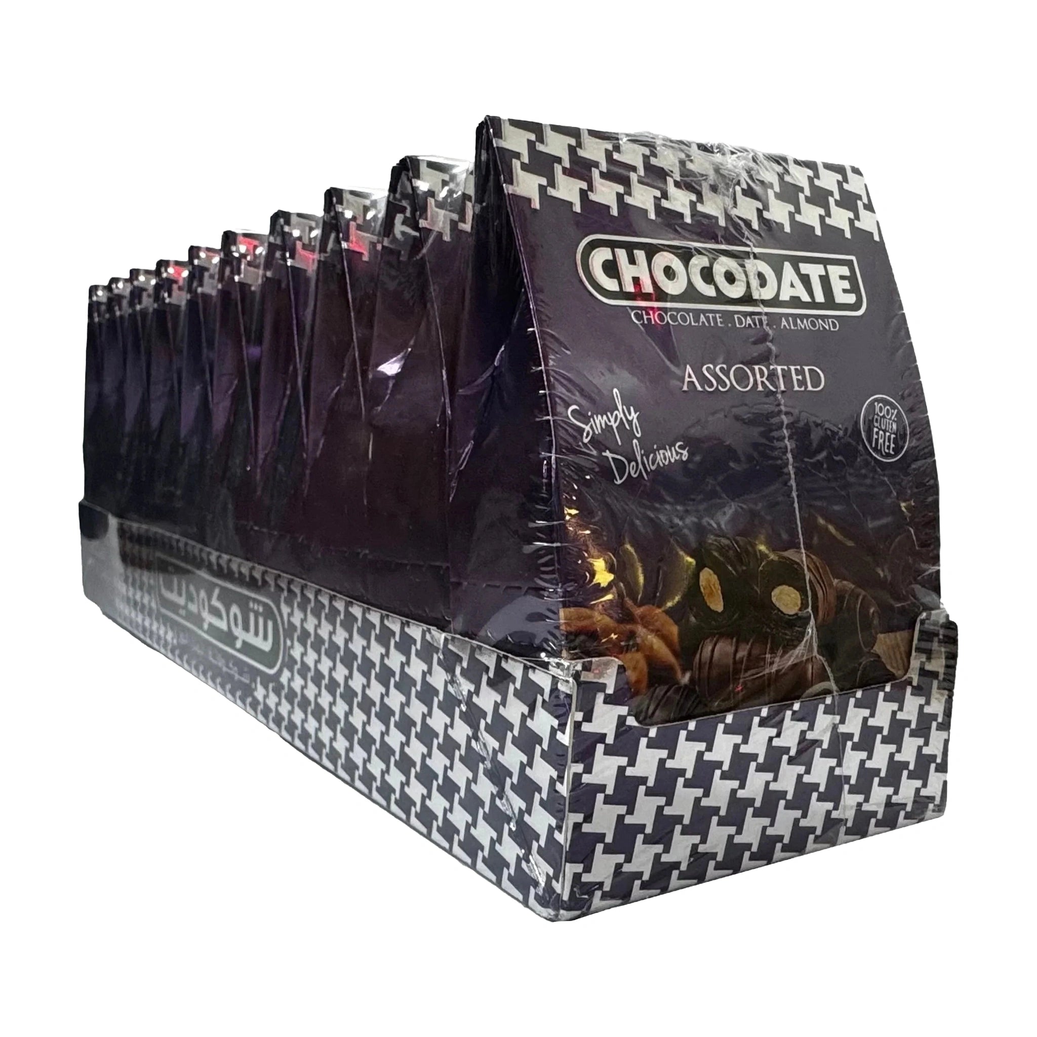 Chocodate Assorted | Exquisite Bite Sized Delicacy |Golden Roasted Almond 33gm (Pack of 10)