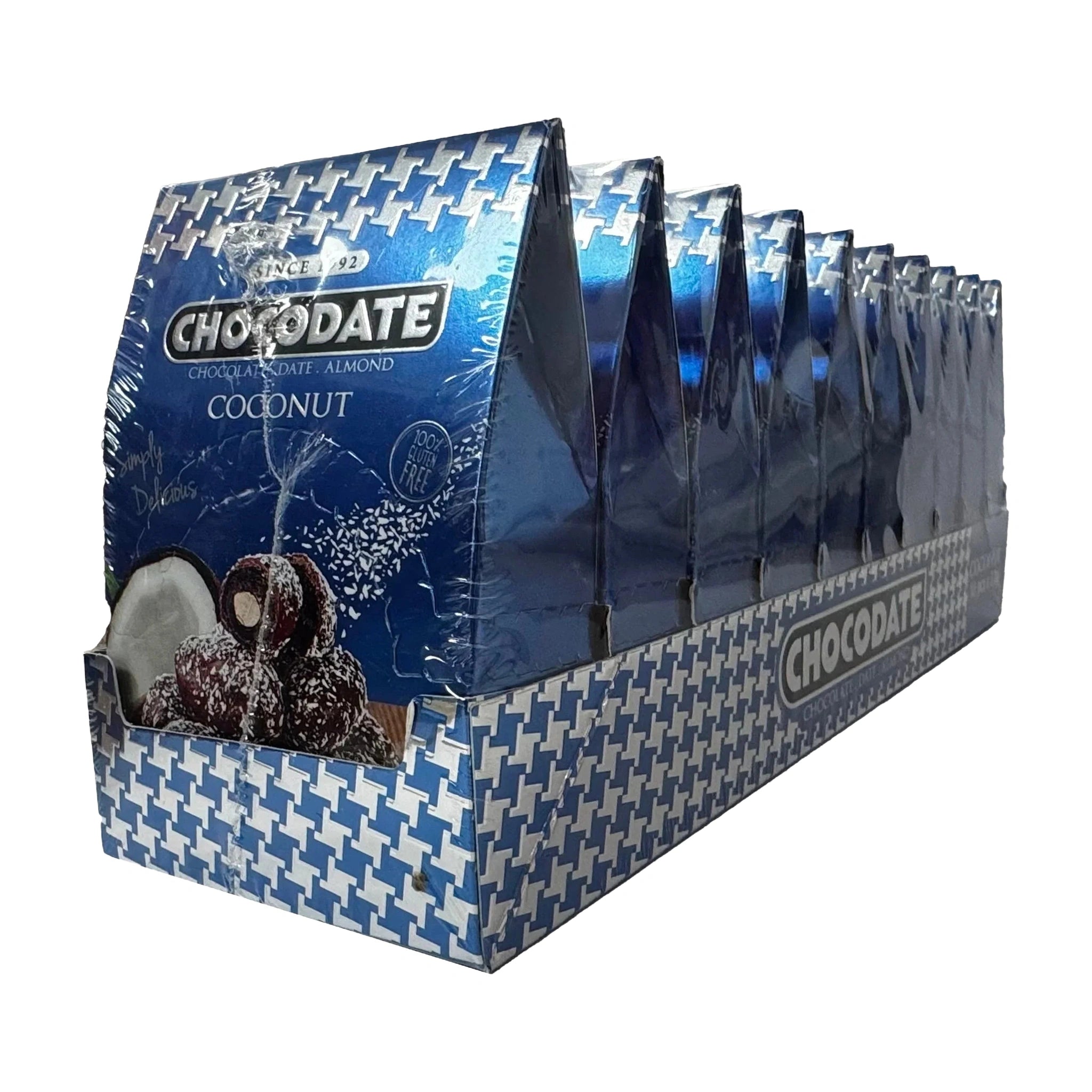 Chocodate Coconut  | Exquisite Bite Sized Delicacy | Golden Roasted Almond - 33gm (Pack of 10)
