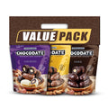 Chocodate Assorted | Exquisite Bite Sized Delicacy | Value Pack - 3 Packs (80gm each) Near Expiry