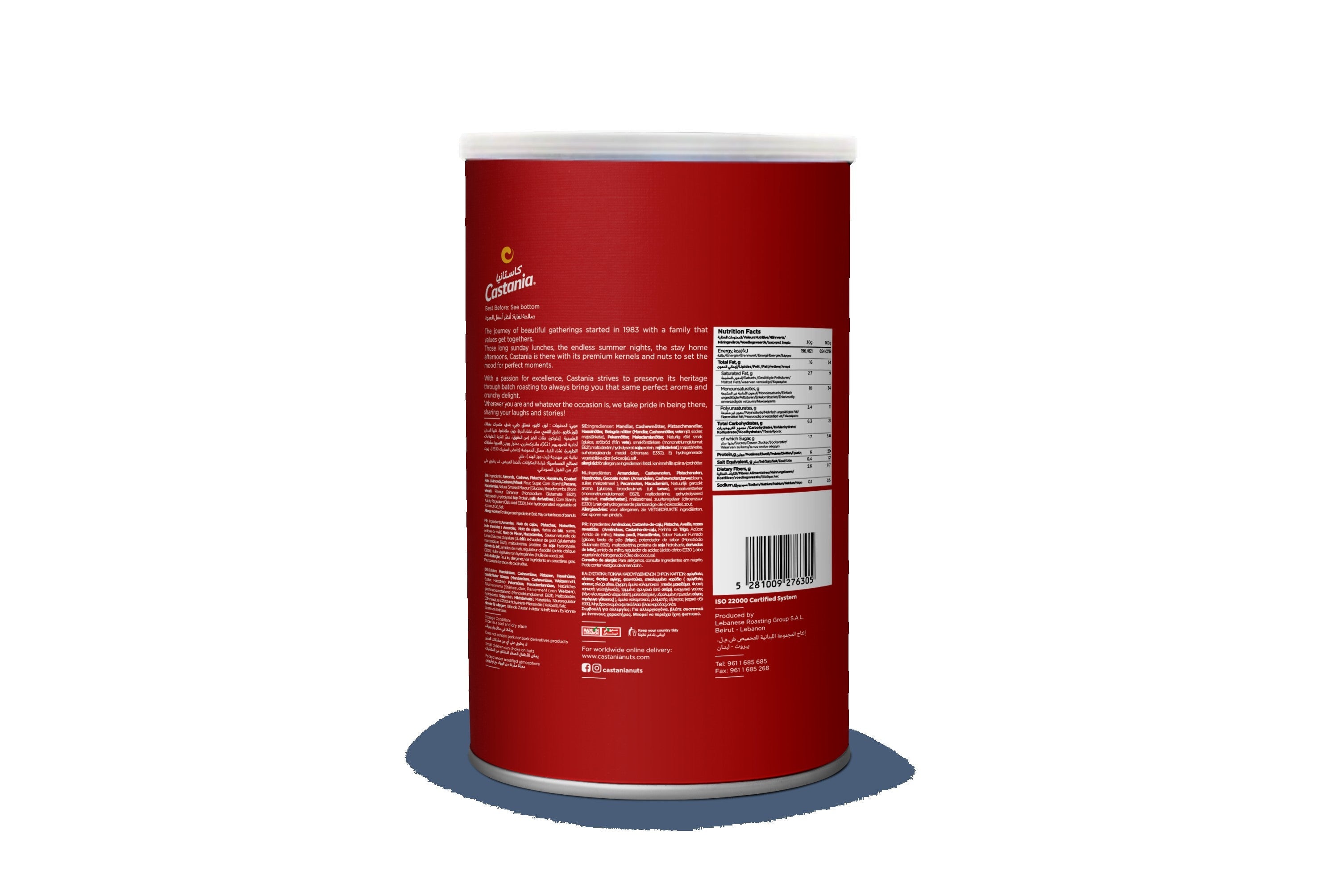 Castania Mixed Kernels - Nuts 450G Can