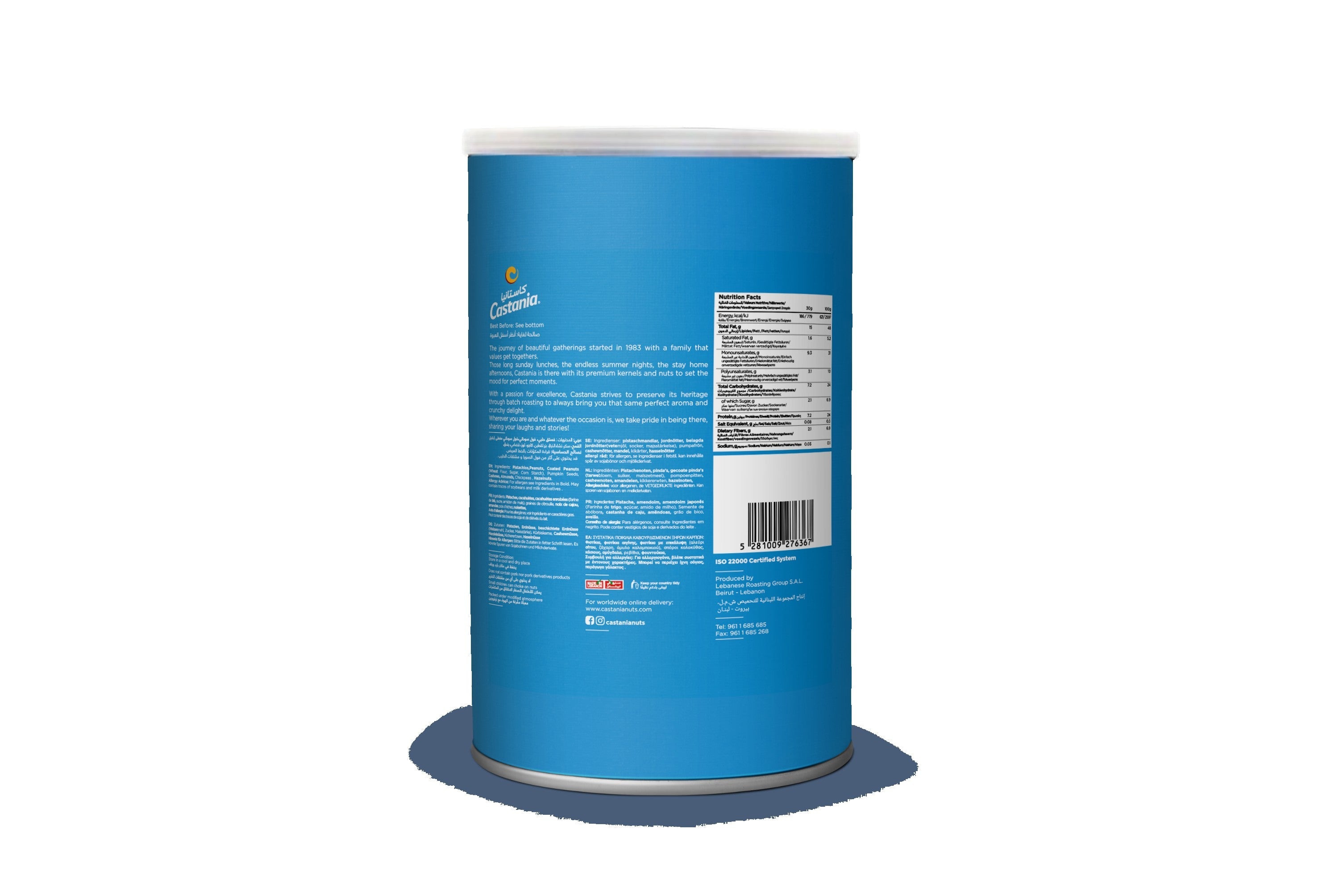 Castania No Salt No Cholesterol - Nuts 450G Can