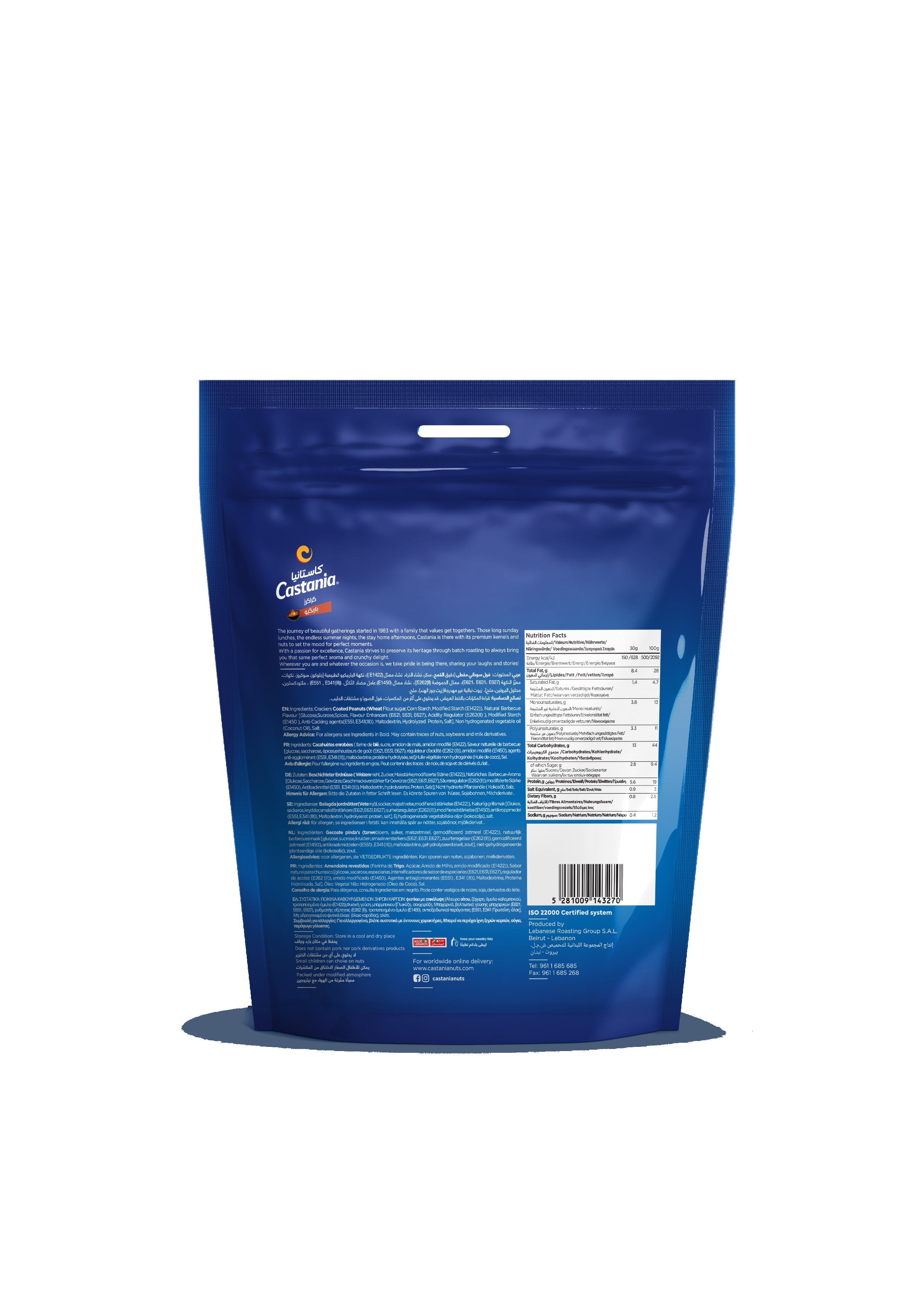 Castania Peanuts Coated Barbecue - Nuts 100G