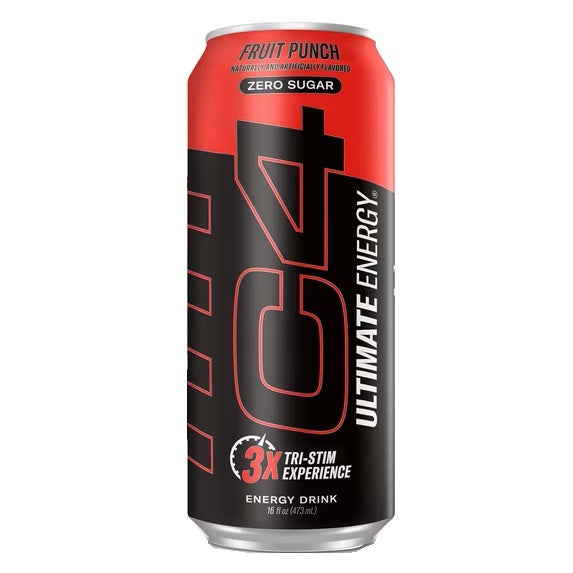 C4 Ultimate Energy Zero Sugar Fruit Punch 473ml