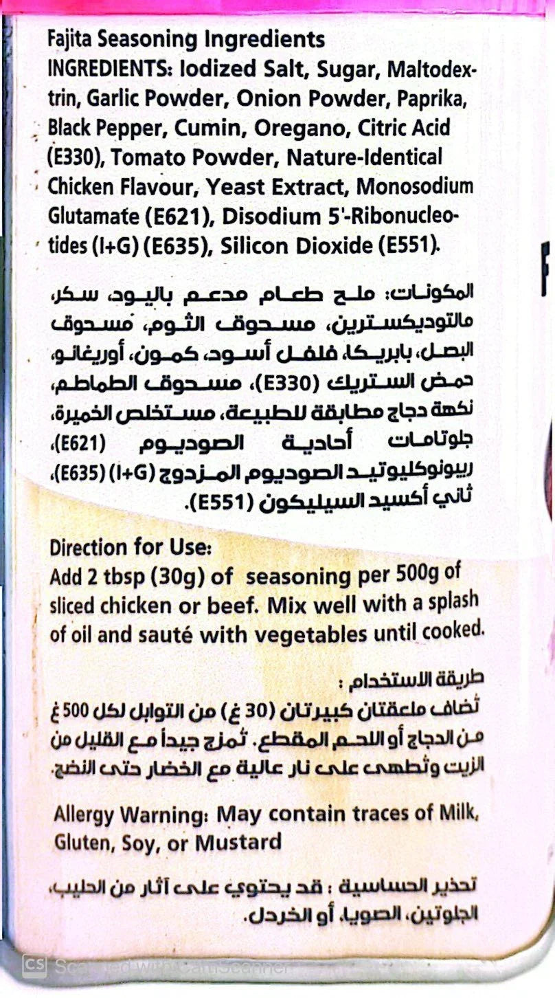 Morales Fajita Chicken Seasoning 200g