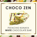 Choco Zen Pistachio Kunafa White Dubai Chocolate Bar