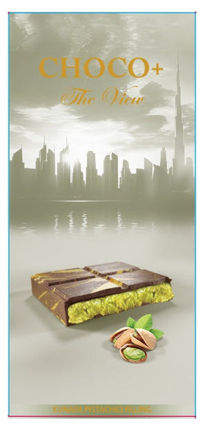 Choco+ Original Pistachio Kunafa Milk Dubai Chocolate Bar