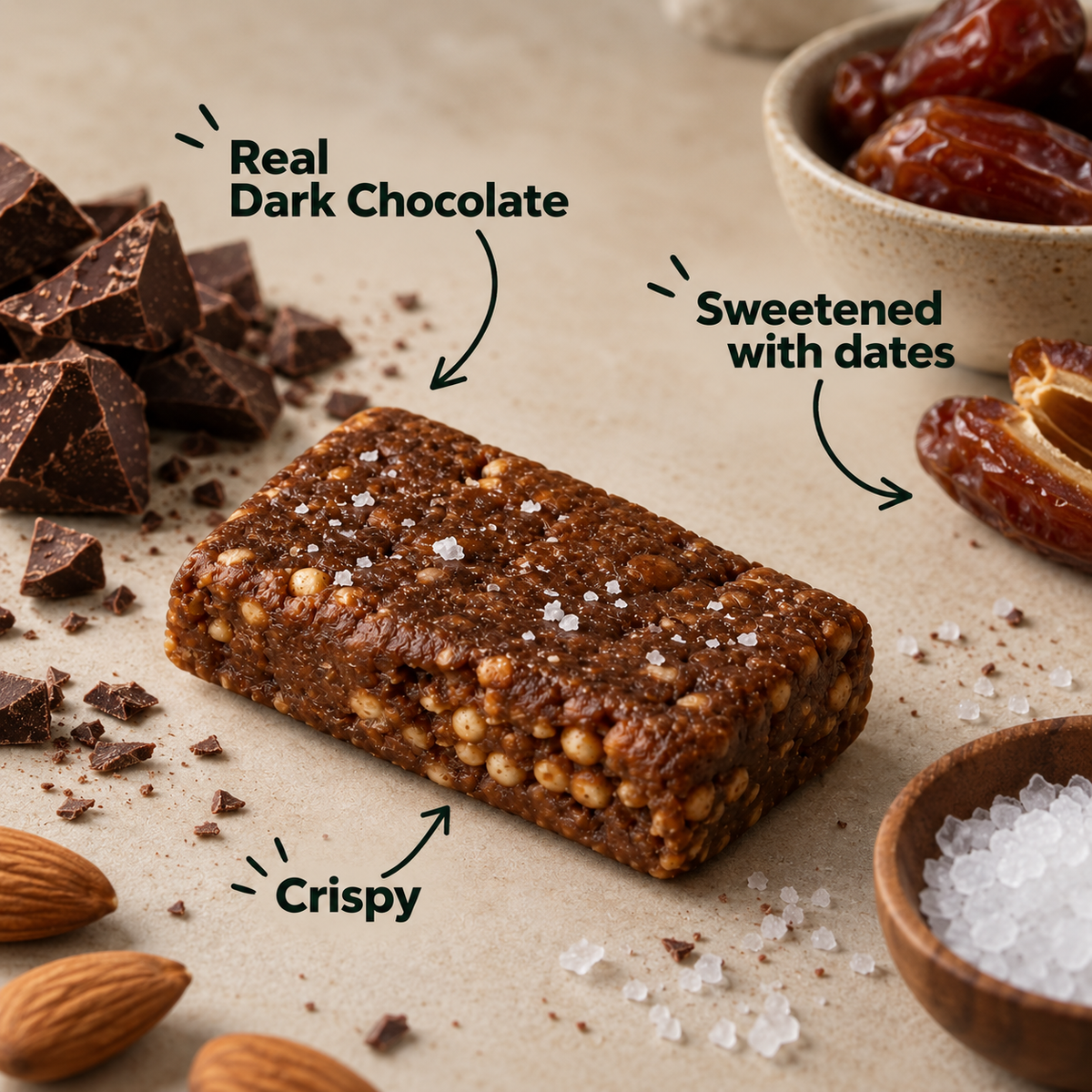Chocolate Sea Salt - 12 Bars (Buy 12 and save AED 16)