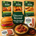 Plant-based burgers, nuggets, tenders, sausage, and meatballs by Beyond Meat at iPlantBased UAE