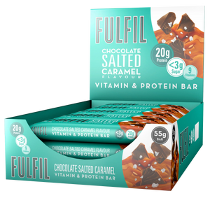 FulFil Chocolate Salted Caramel Vitamin and Protein Bar - 55G 15 x 55G