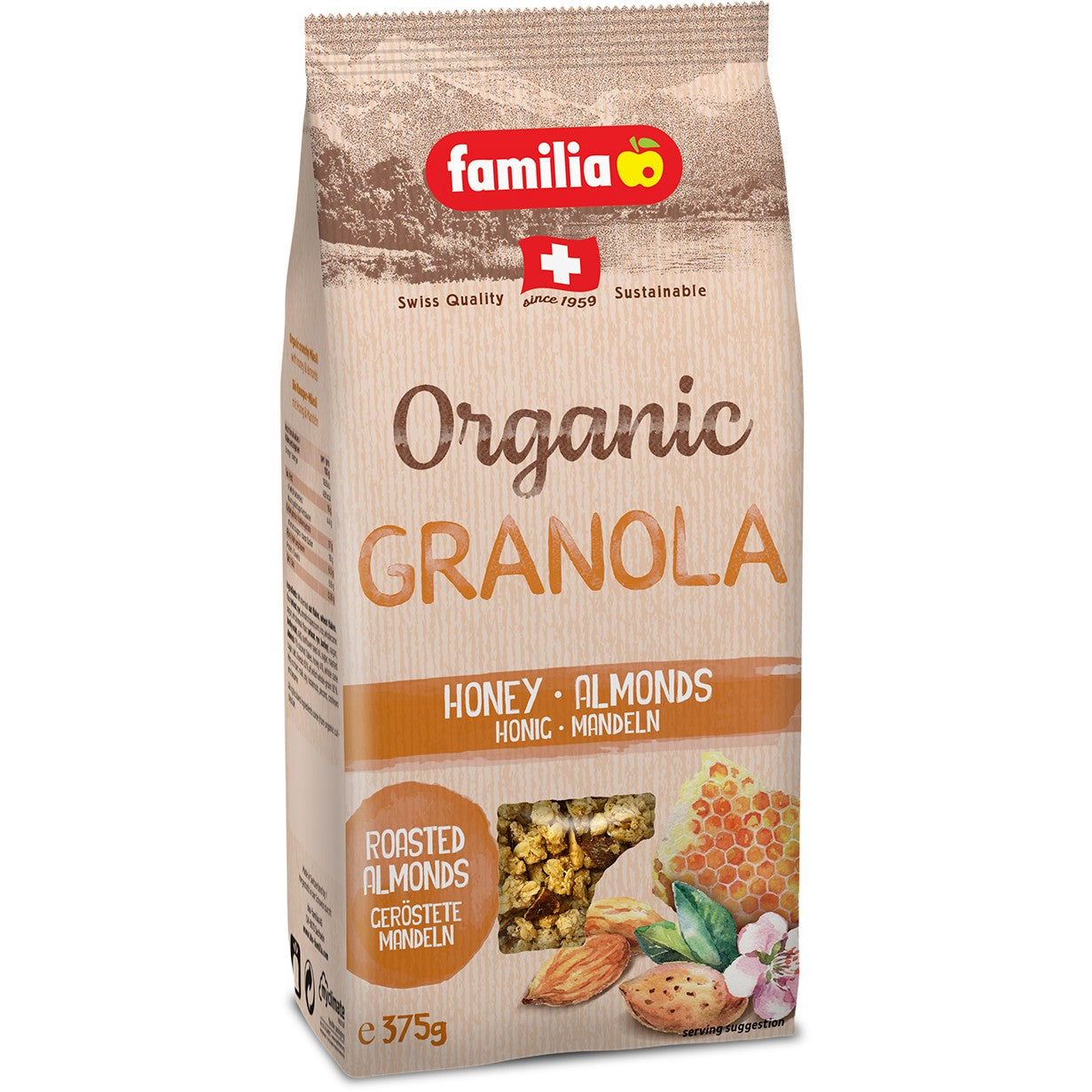 Familia Organic Granola Cereal Honey-Almond 375g