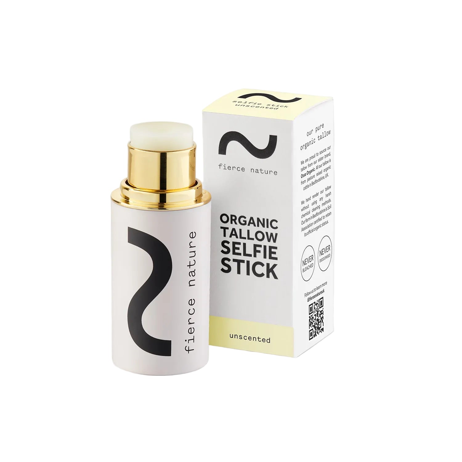 Fierce Nature Organic Tallow Selfie Stick - Unscented 7g