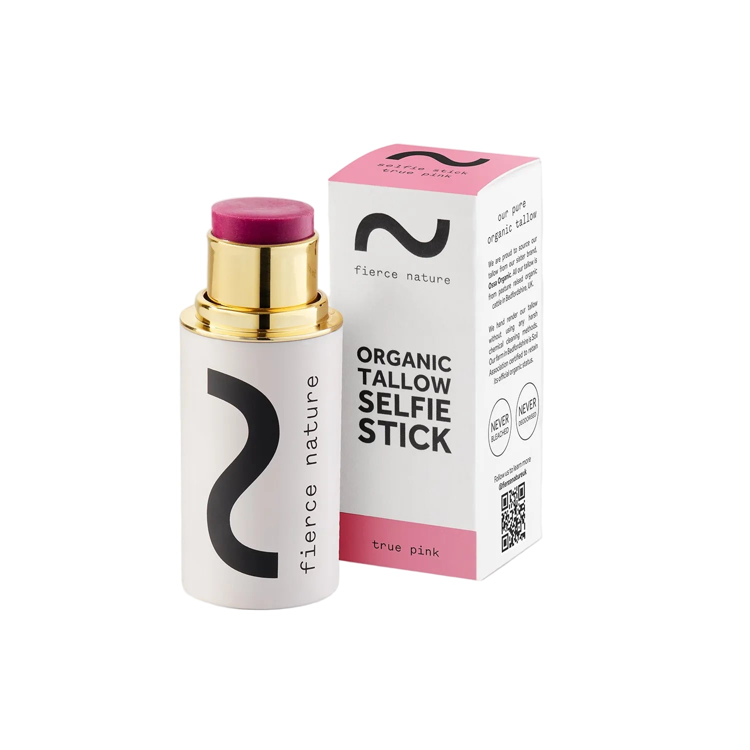 Fierce Nature Organic Tallow Selfie Stick - True Pink 7g