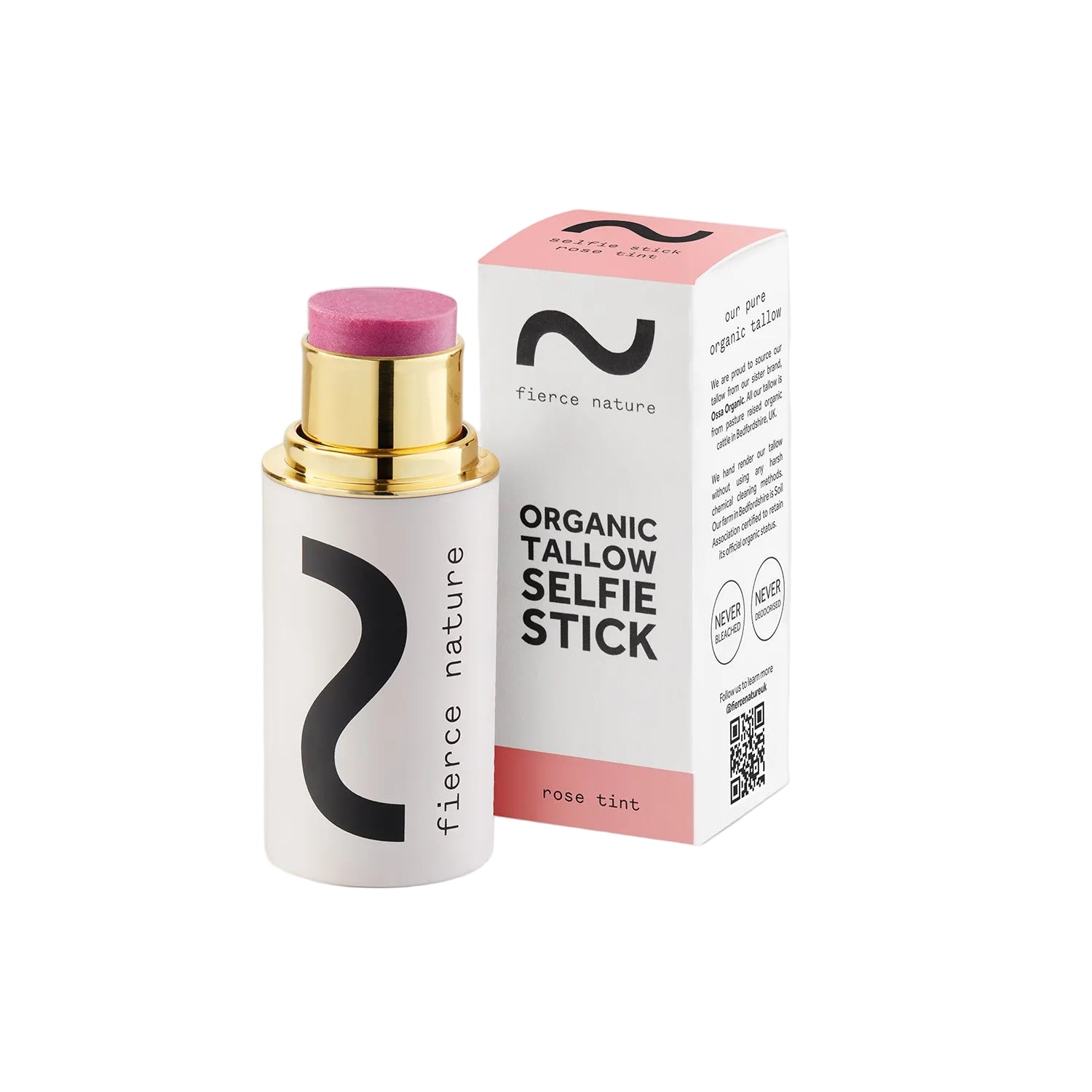 Fierce Nature Organic Tallow Selfie Stick - Rose Tint 7g