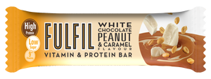 Fulfil White Chocolate Peanut & Caramel Flavour ,Low Sugar, High Protein, With 9 Vitamins