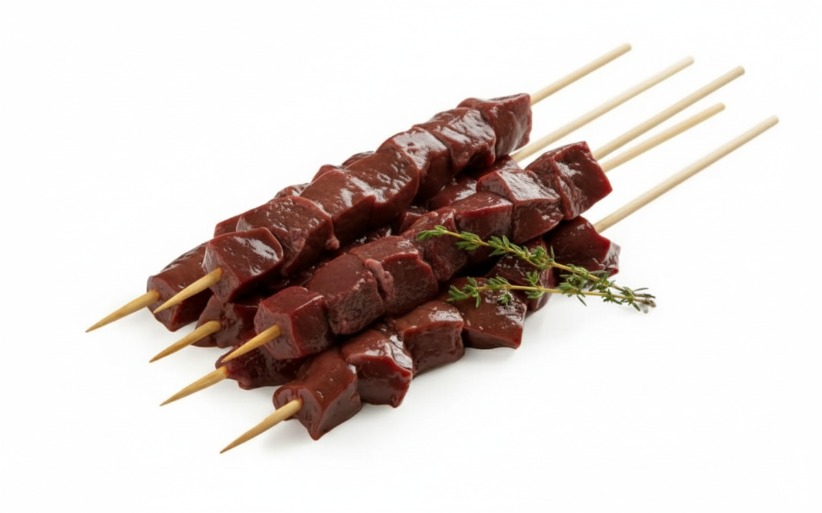 Australian Lamb Liver 5 Skewers 500 g