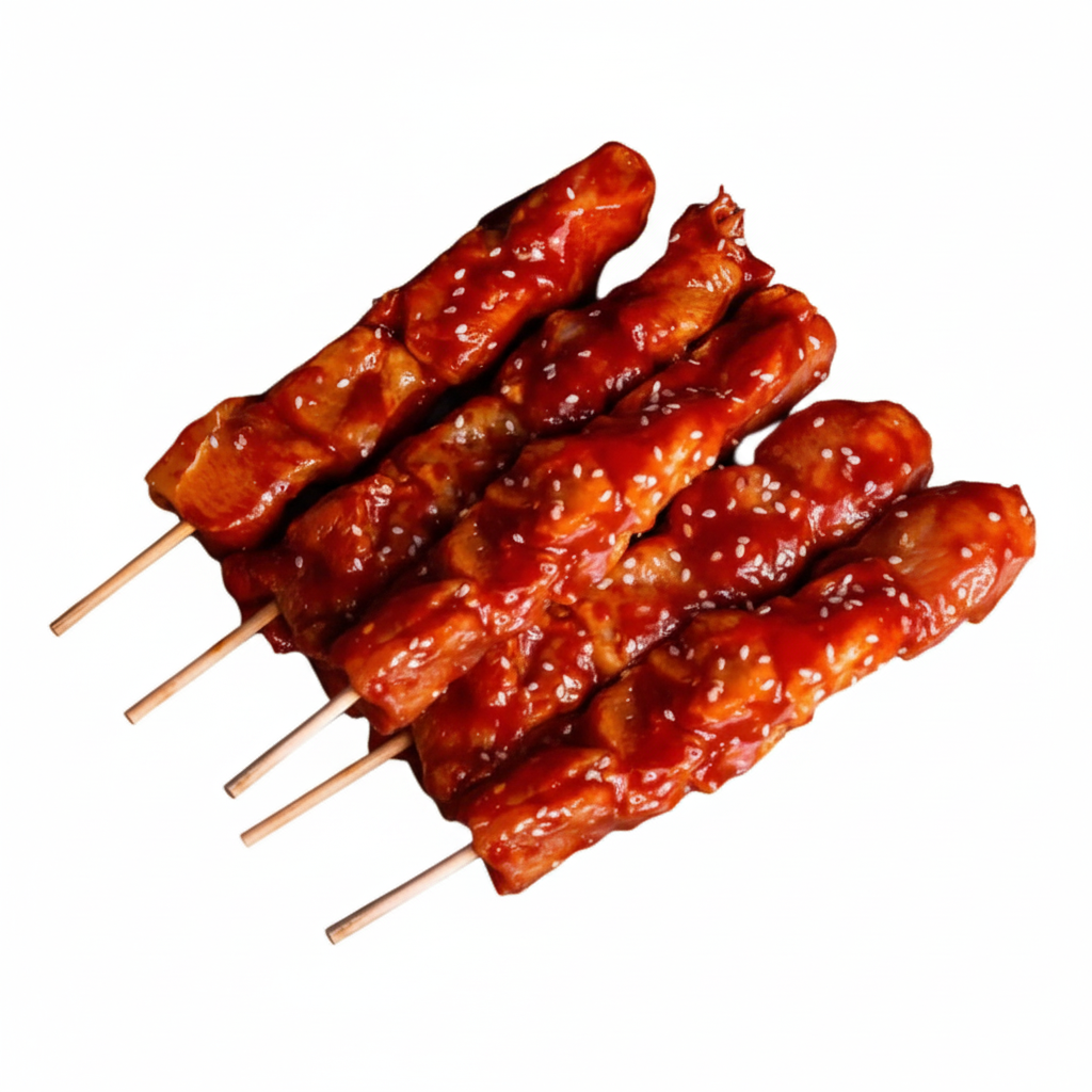 Chicken Marinated Teriyaki Sauce - 5 Skewers, 500 g