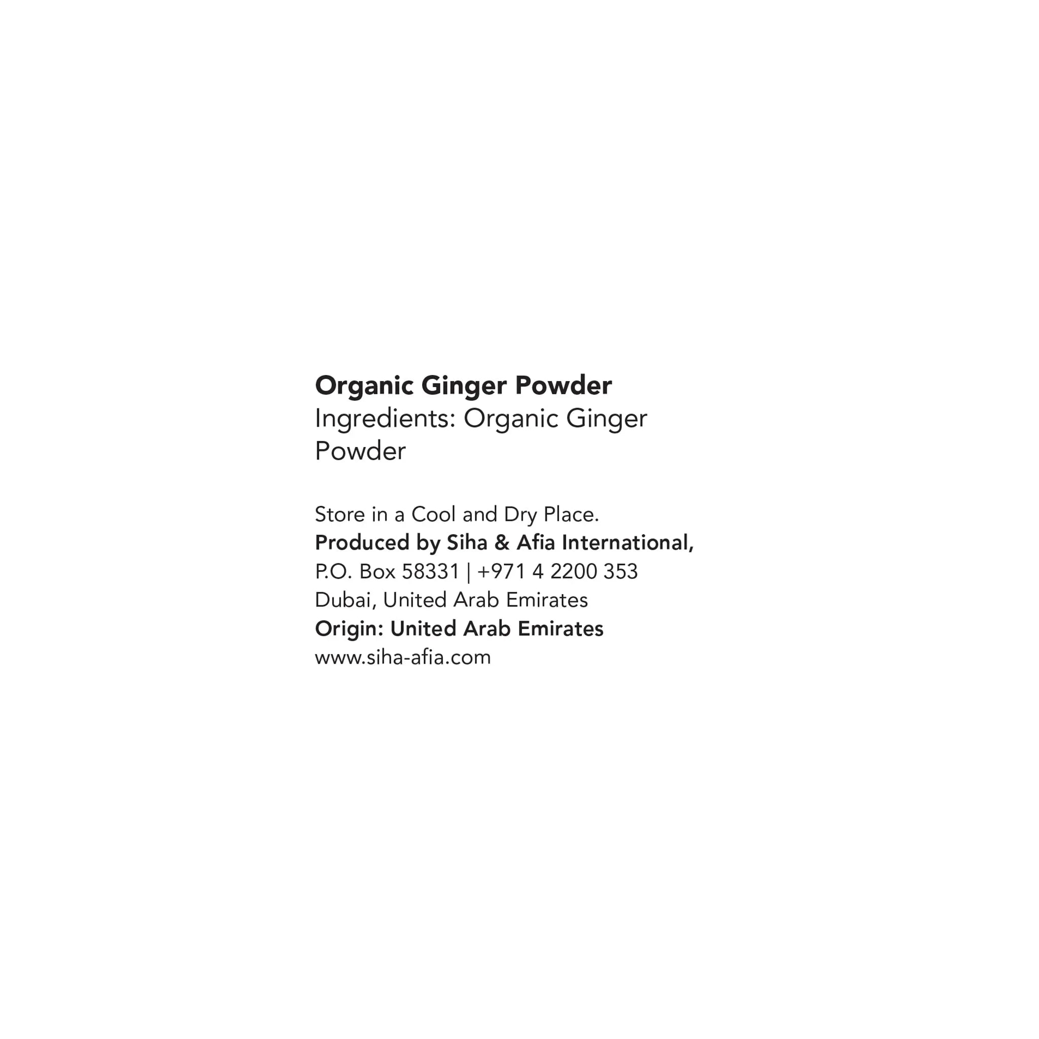 Meadows Organic Ginger Powder 60g
