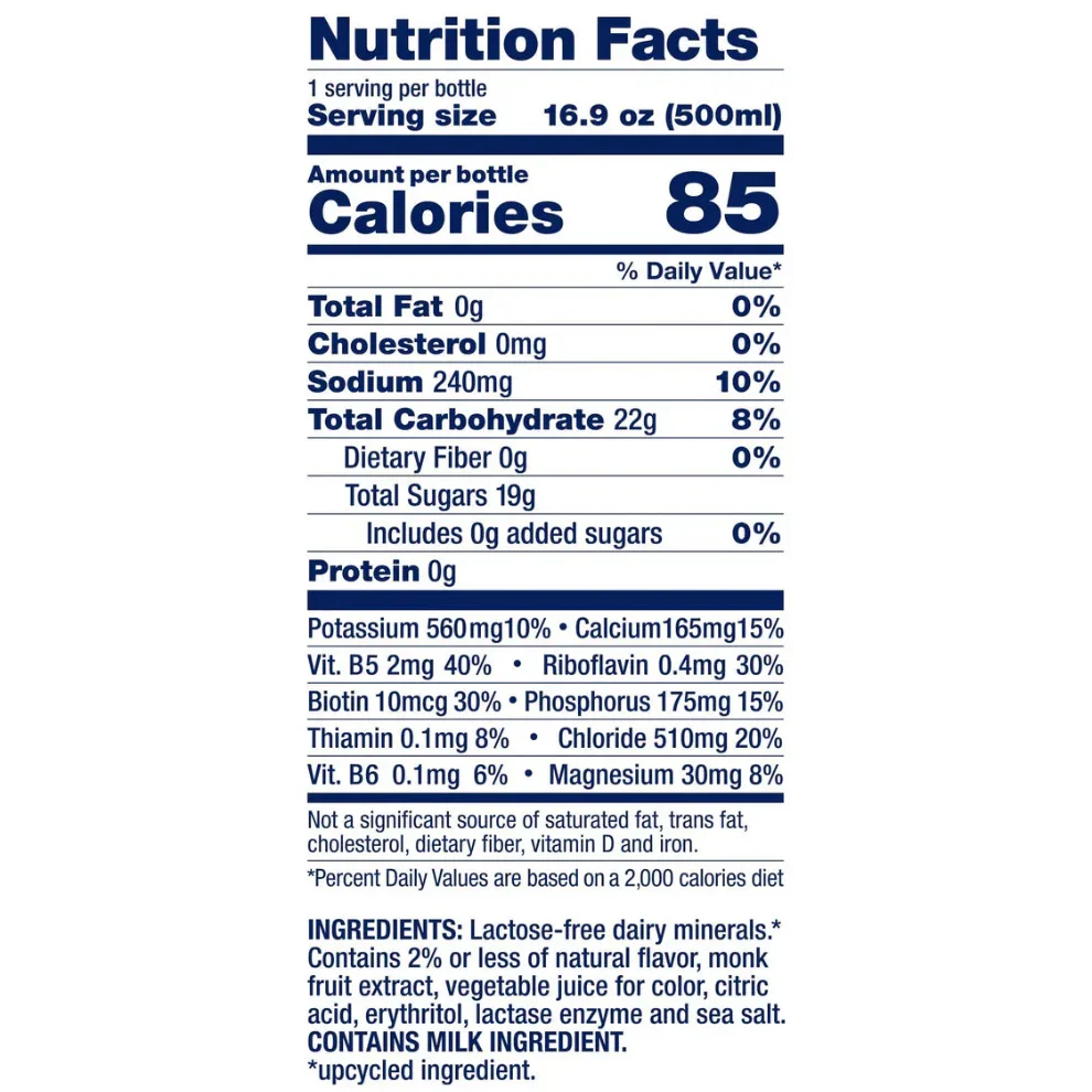 Fruit Punch nutrition facts and ingredients label, iPlantBased UAE vegan food store
