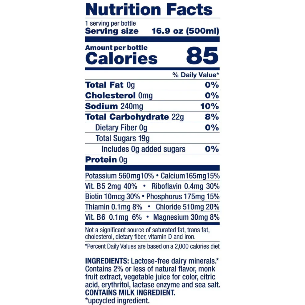 GoodSport Strawberry Lemonade nutrition facts and ingredients label at iPlantBased UAE