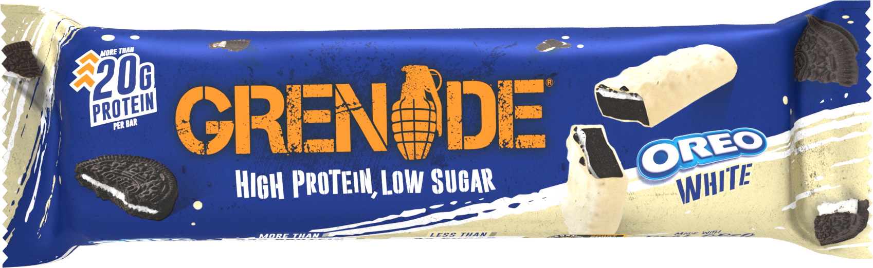 Grenade White Oreo Bar - High Protein Bar - Low Sugar 60gm