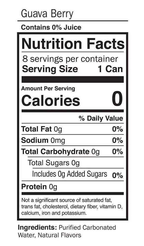 Waterloo Sparkling Water, Guava Berry 355ml