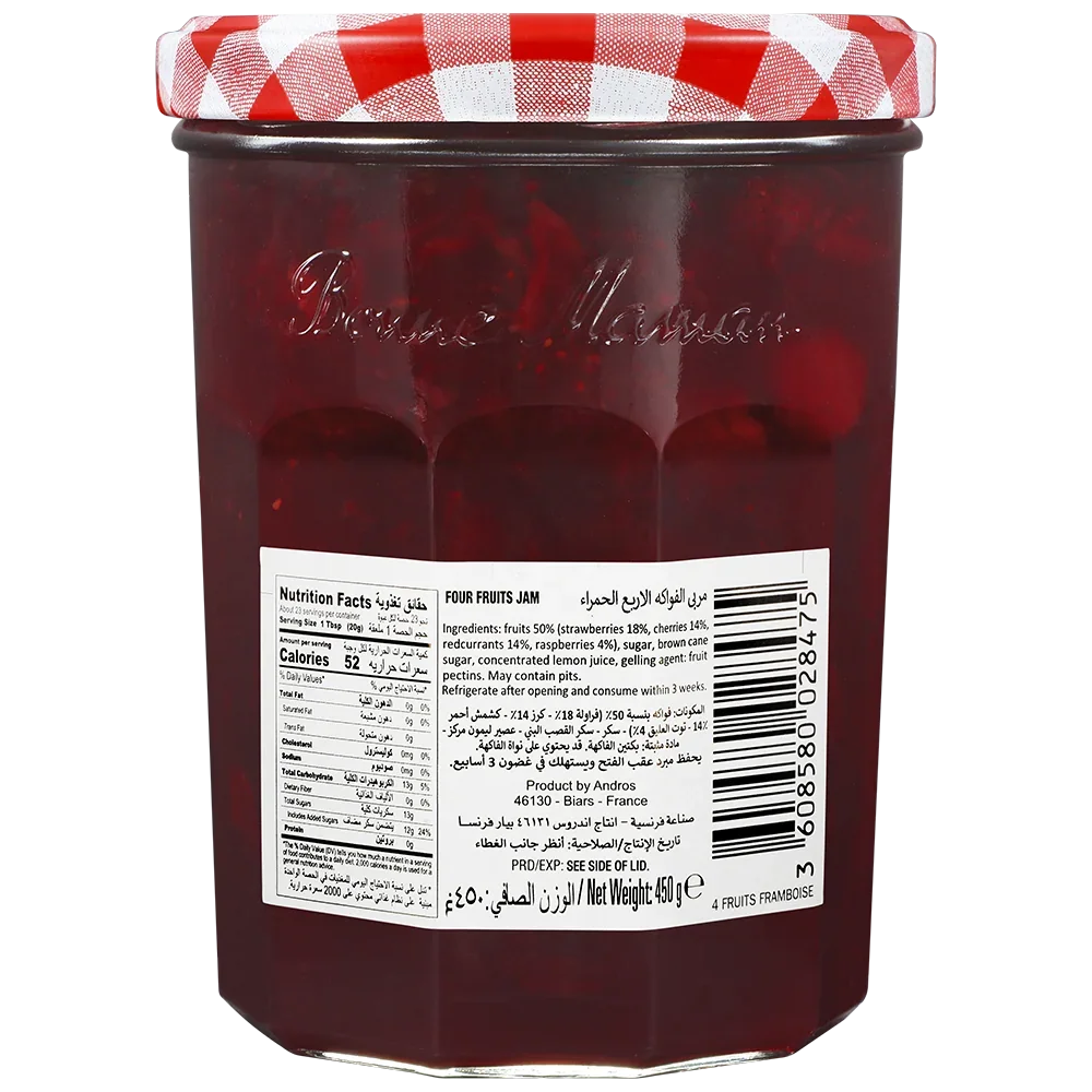 Bonne Maman Four Fruits Preserve - 750g