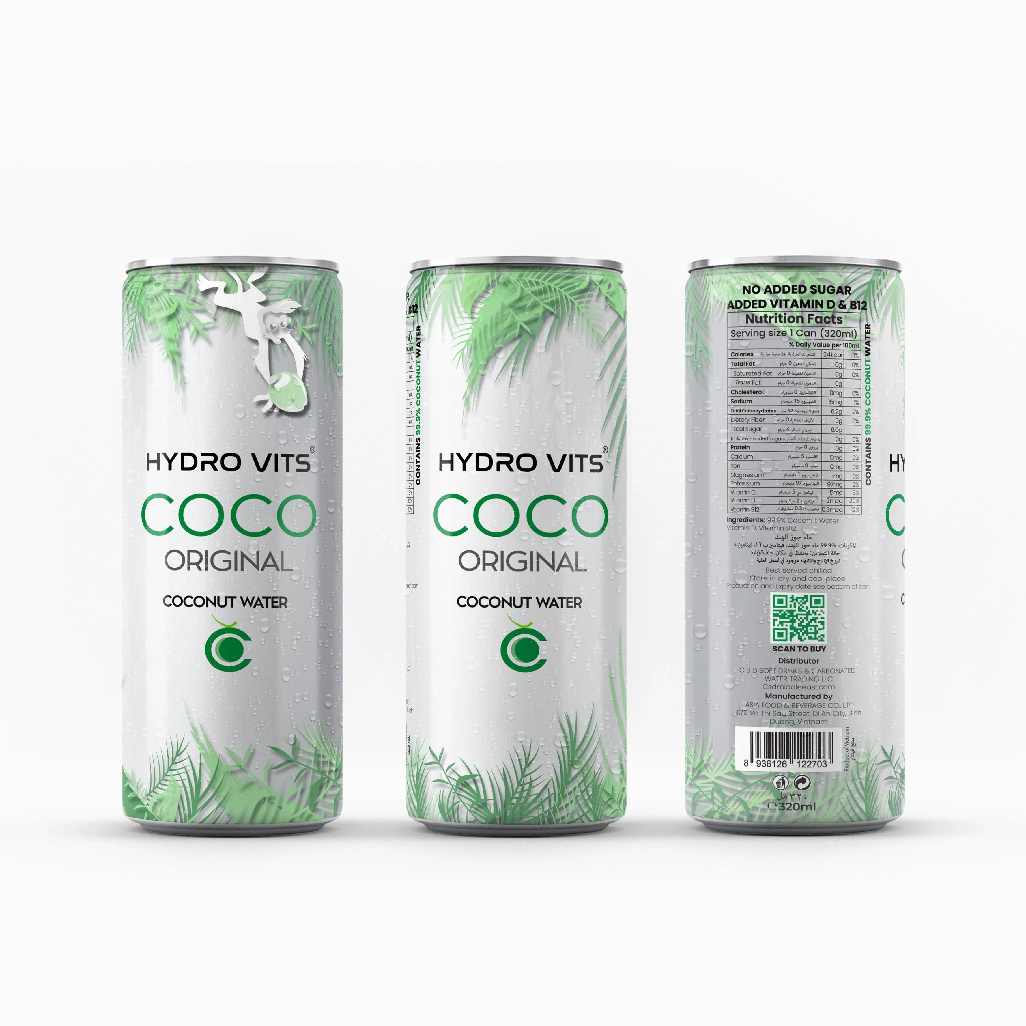 Hydro Vits Coconut Water 320 ml