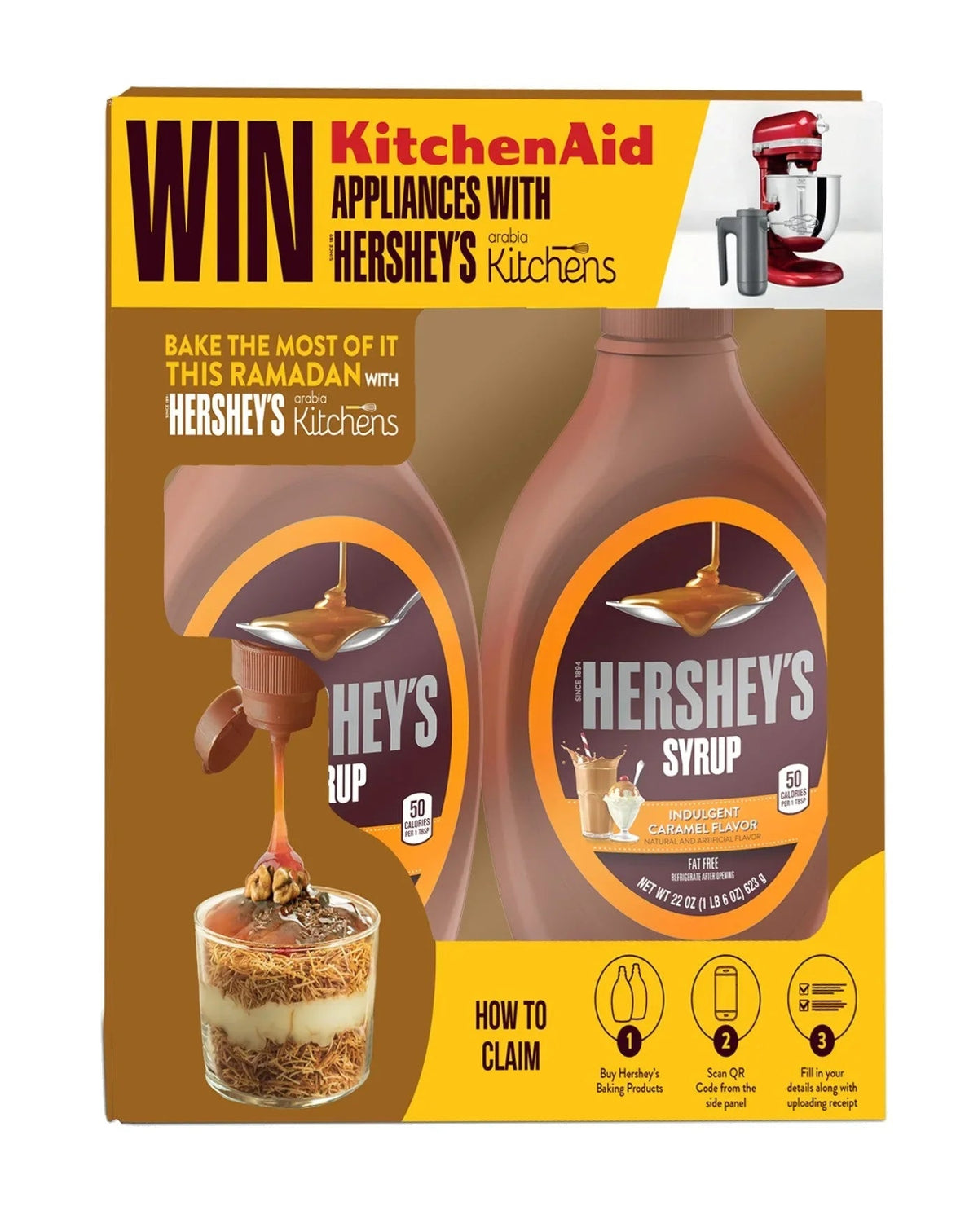 Hershey's Caramel Syrup - 623gm Pack of 2