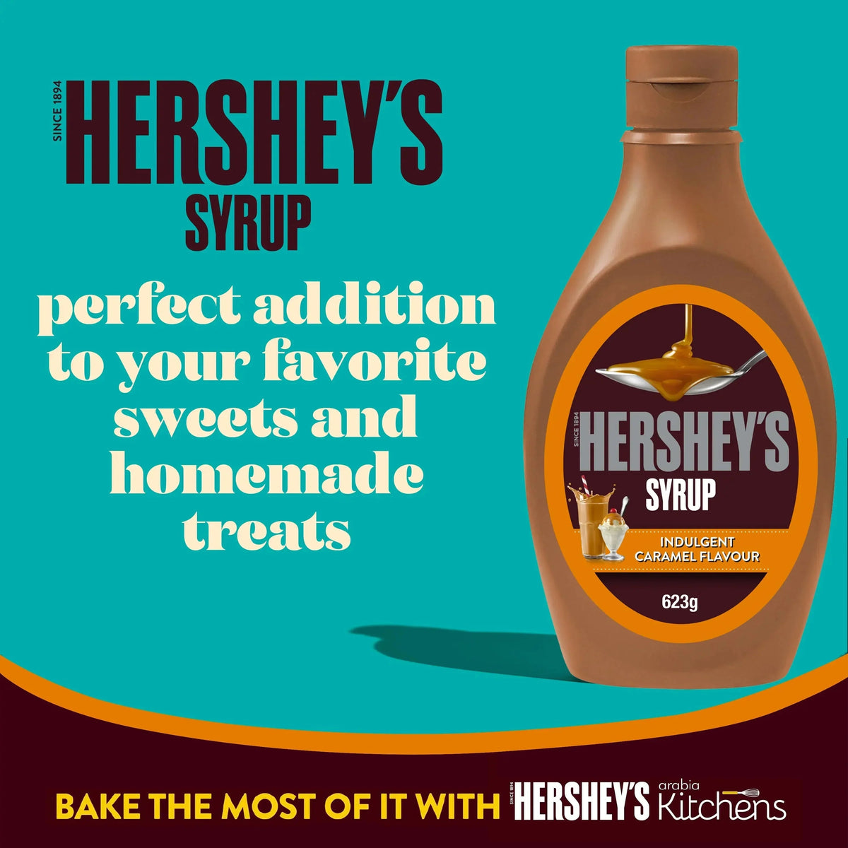 Hershey's Caramel Syrup - 623gm Pack of 2