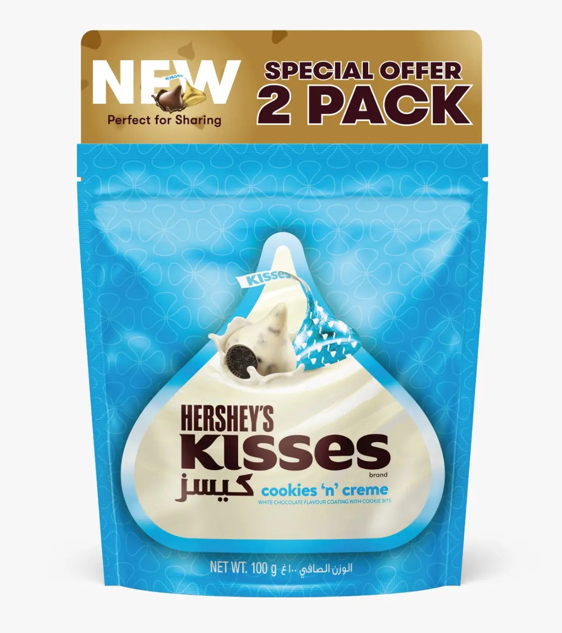 Hershey's Kisses Cookies 'n' Creme 100gm x 2