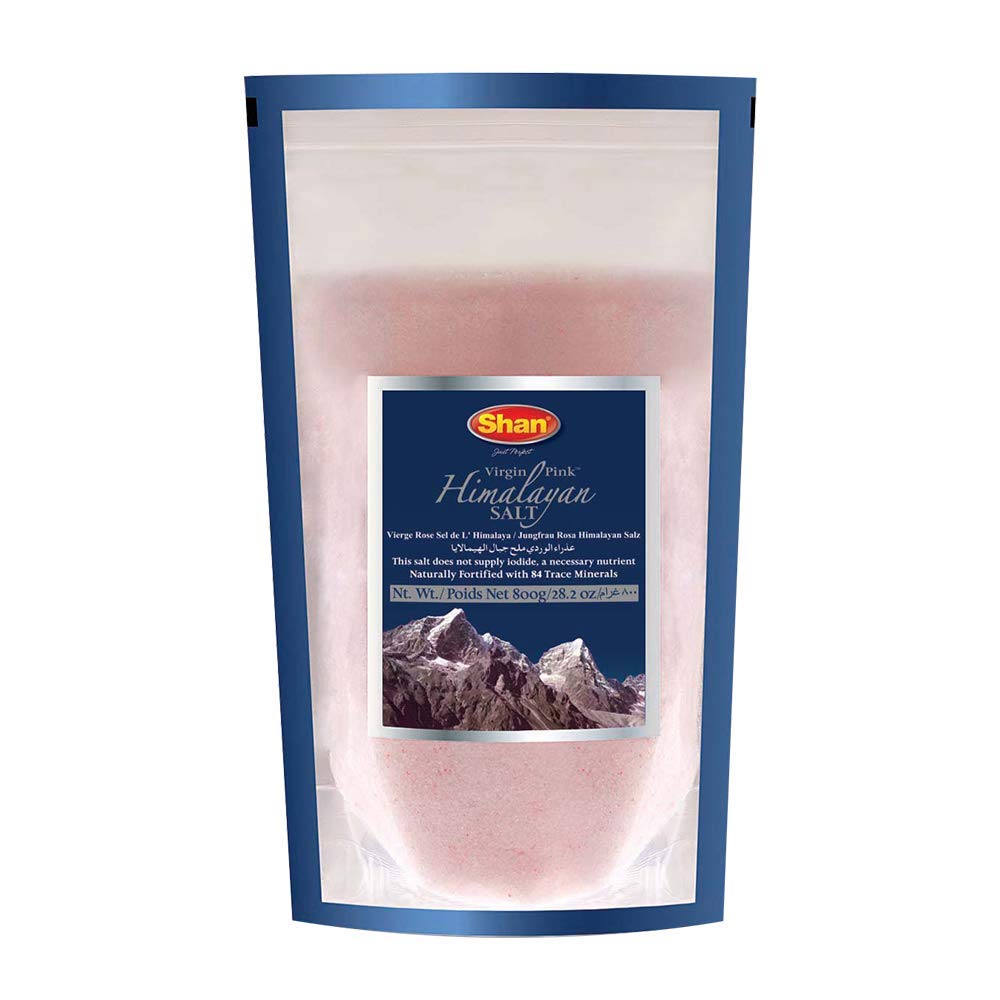 Shan Himalayan Virgin Pink Salt 800gm (Stand up Pouch) – Organic Herbs & Spices online UAE
