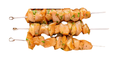 Chicken Marinated Herbs & Garlic - 3 Skewers, 300 g