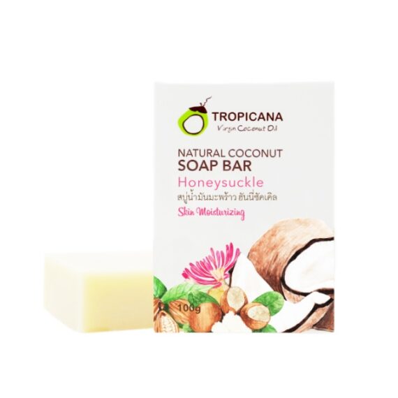 Natural Coconut Soap  Bar Honey Suckle