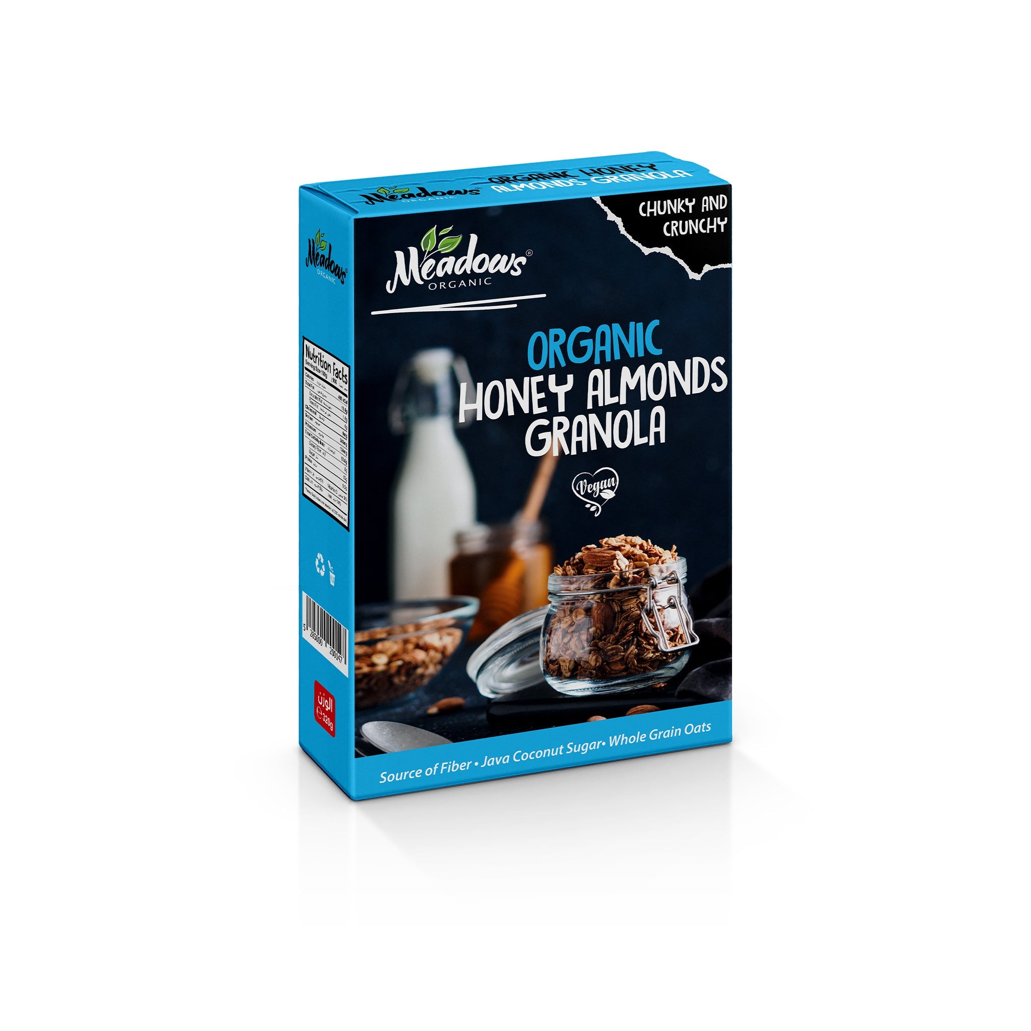 Meadows Organic Gluten Free Crunchy Honey Almond Granola 320g