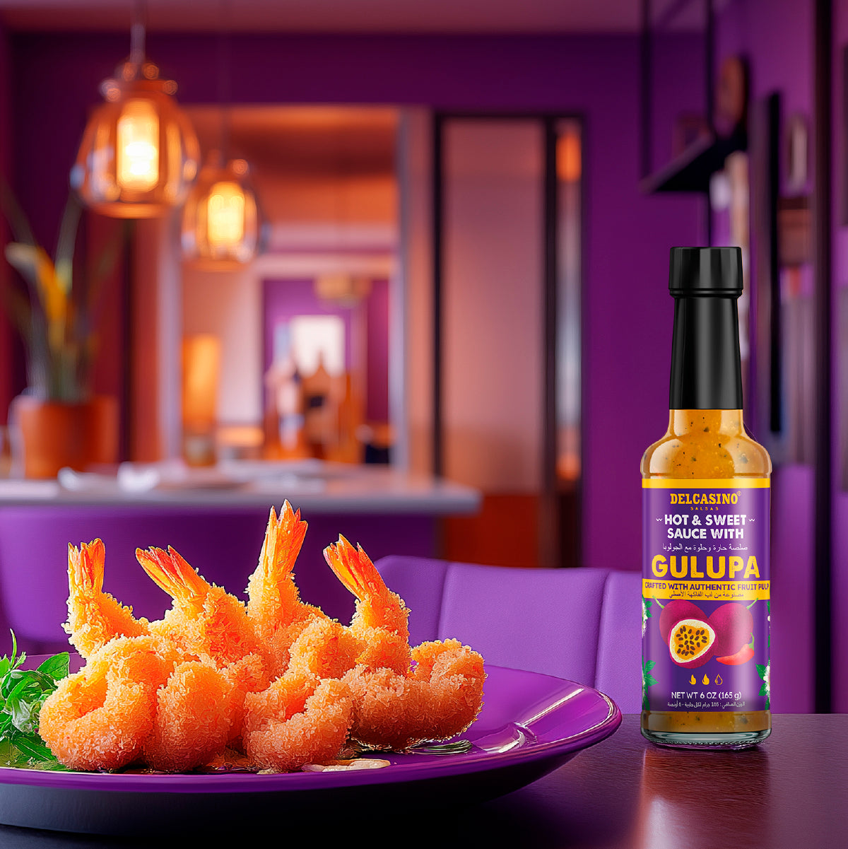 Delcasino Gulupa Hot and Sweet Sauce 165g