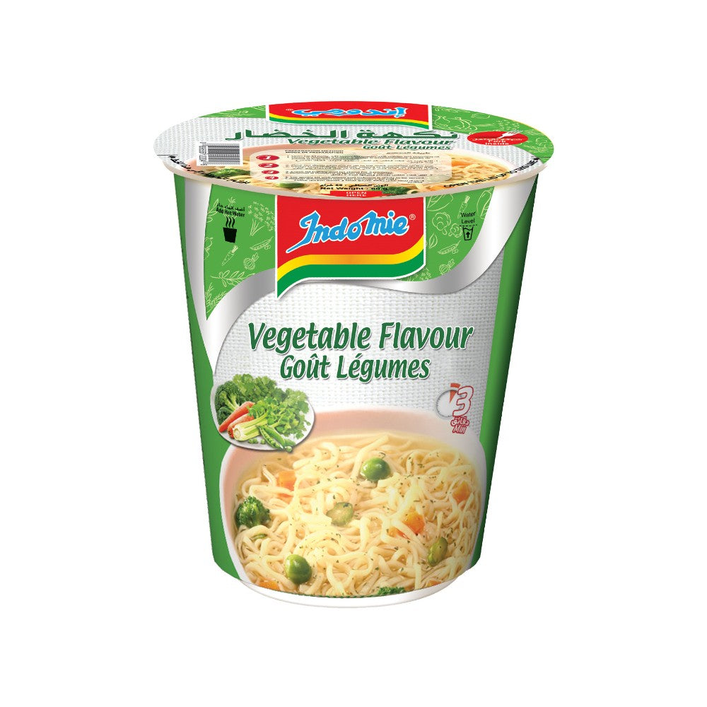 Indomie Instant Noodles, Vegetable Flavour with Seasoning Powder and Sauce- 60g