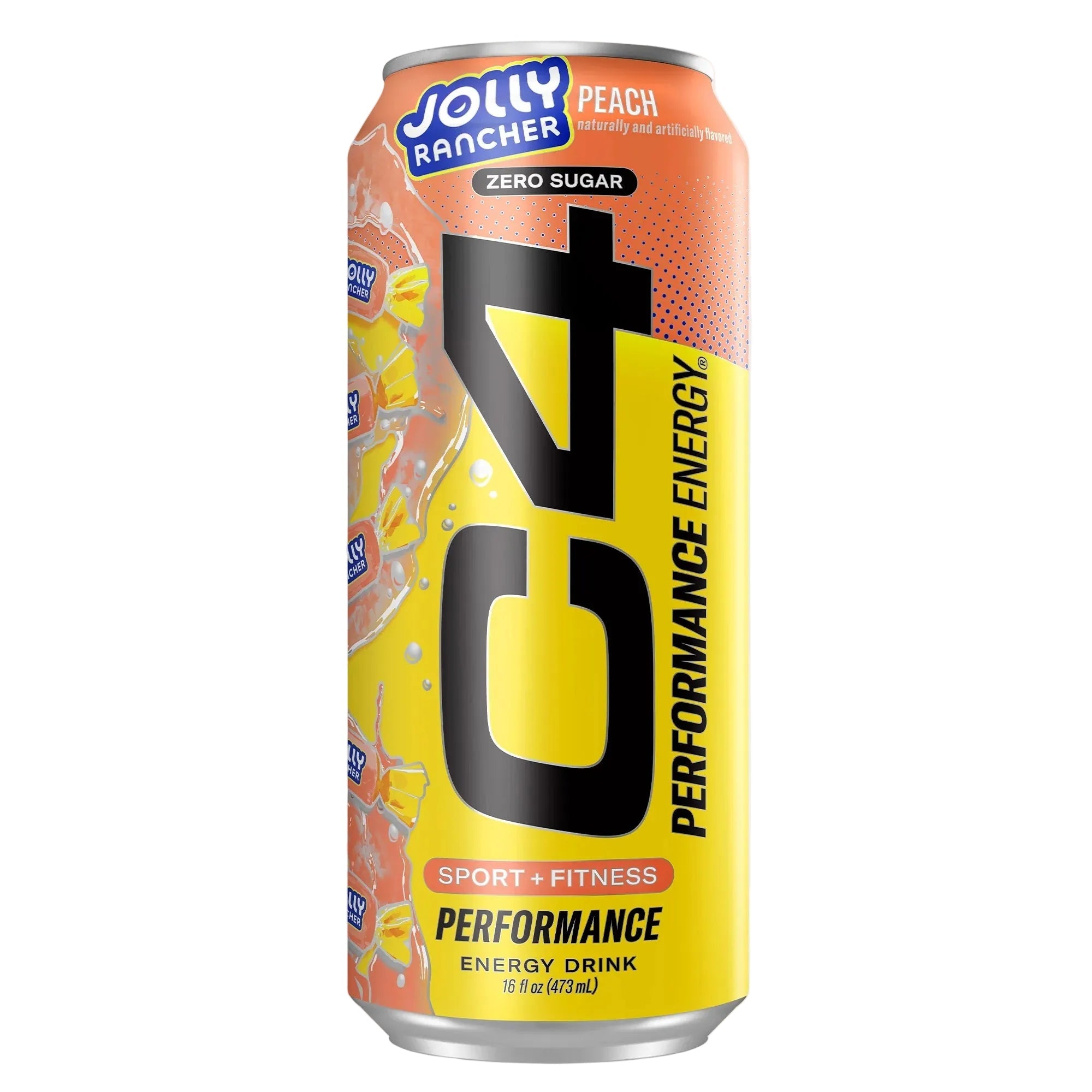 C4 Performance Energy, Jolly Rancher Peach 473ml