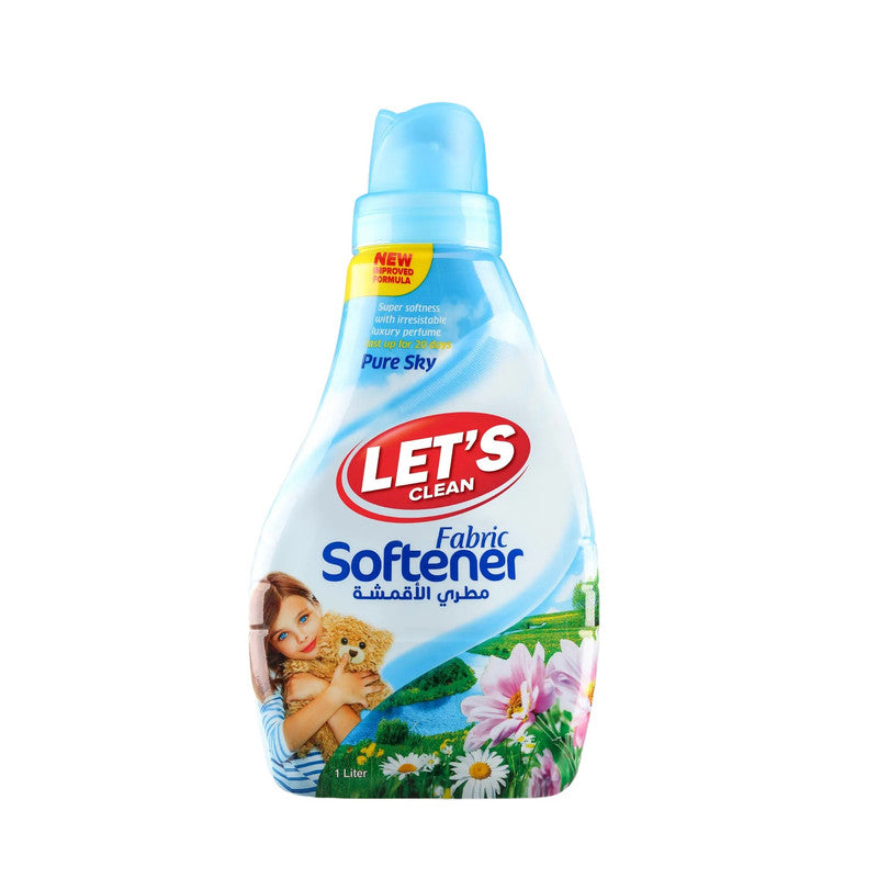 Let's Clean Fabric Softener Pure Sky 1Ltr