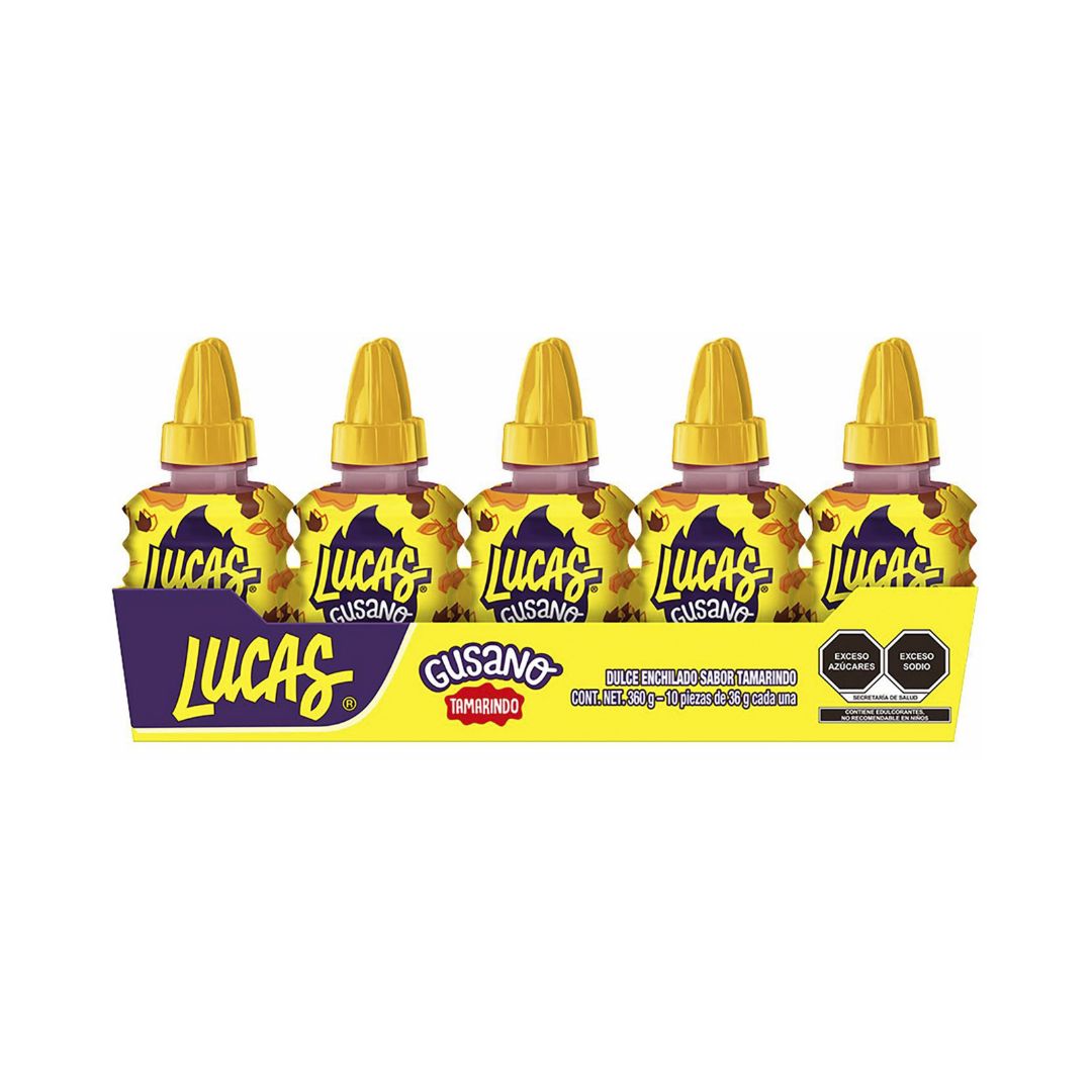 Lucas Gusano Tamarind 36g - 10Pc