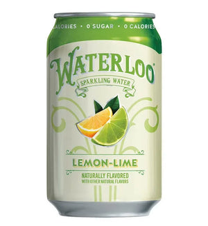 Waterloo Sparkling Water, Lemon - Lime 355ml