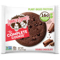 Lenny & Larry's The Complete Cookie Double Chocolate, plant-based protein snack, 4oz pack