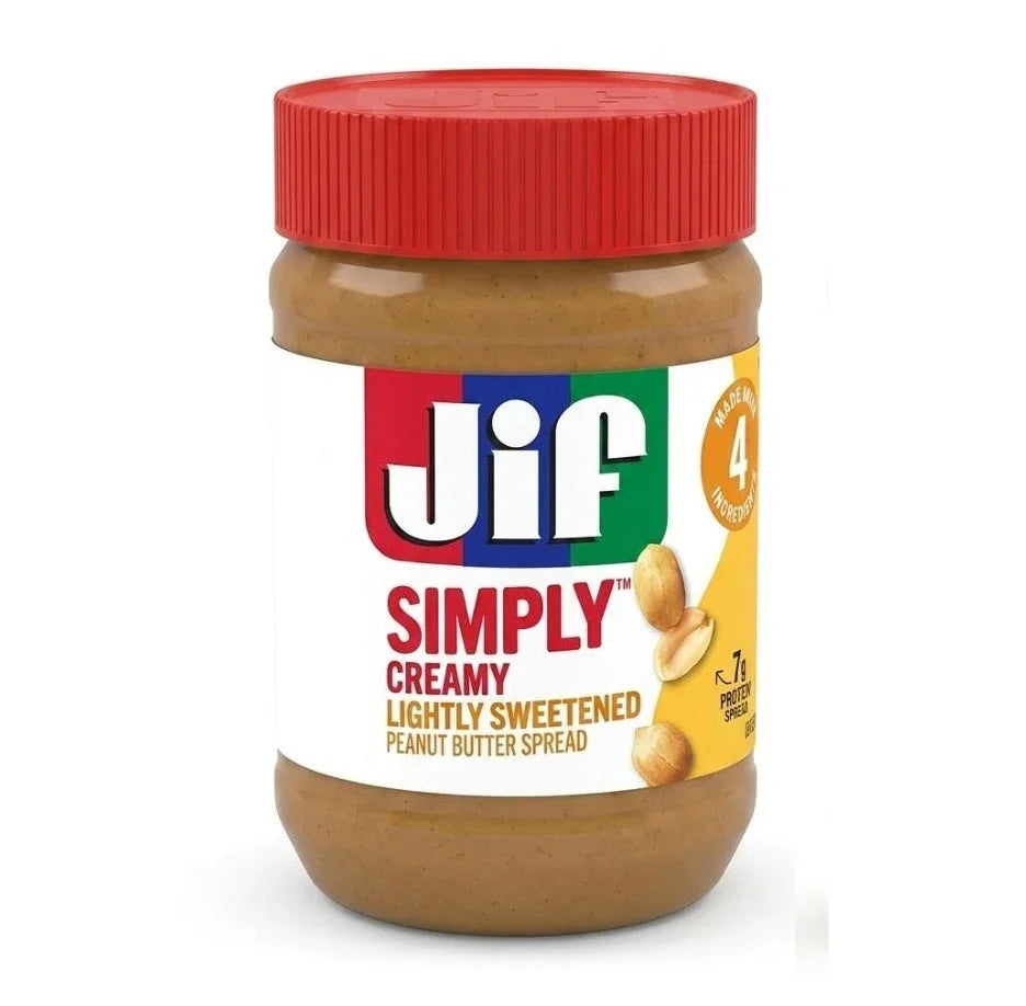 Jif Simply Creamy Lightly Sweetened Peanut Butter Spread 425g