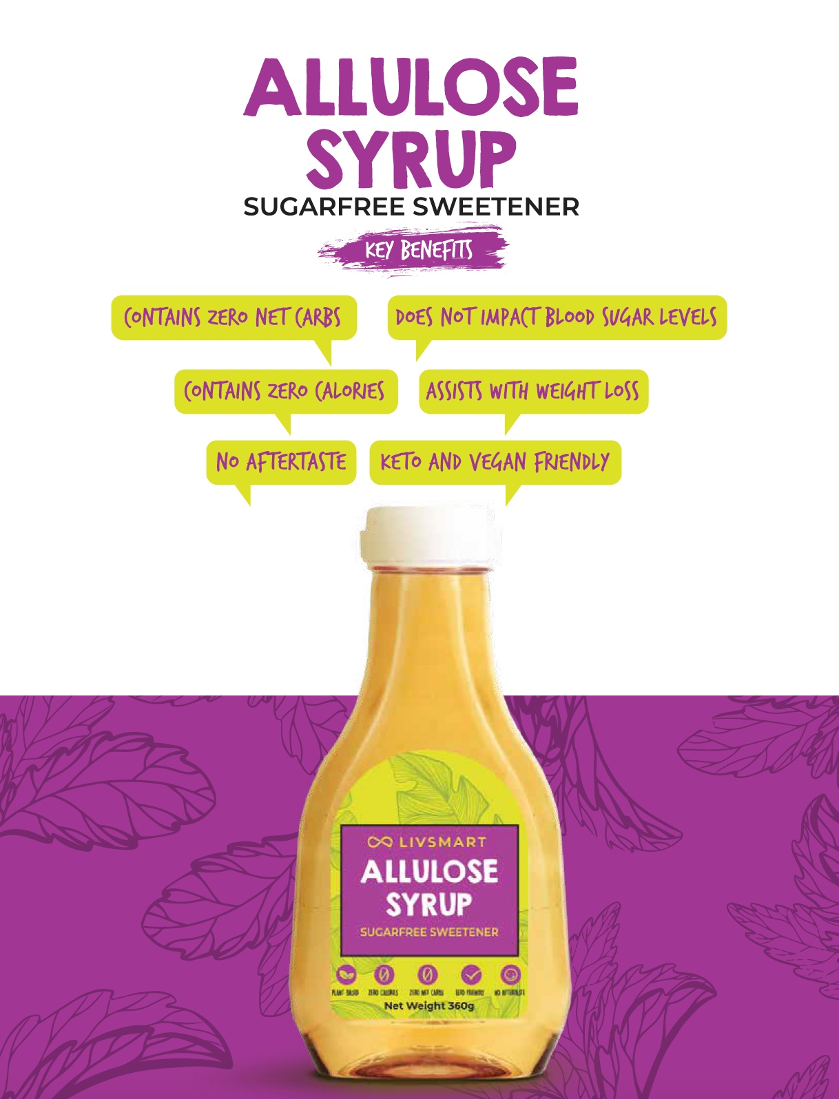 Livsmart Allulose Syrup 360g