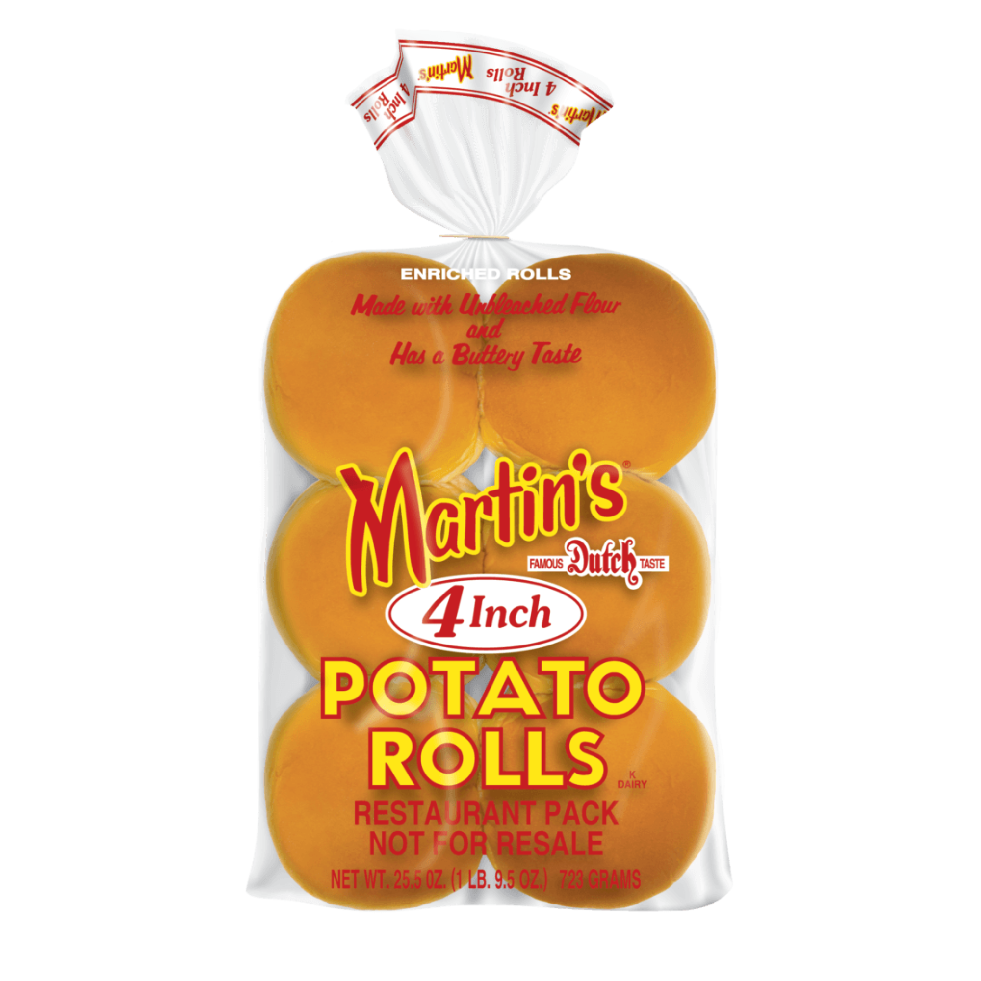 Martin’s Sliced Potato Rolls 4inch (12pcs)