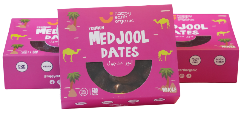 Happy Earth Organic Medjool Dates 500g